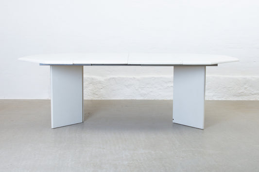 1980s extending dining table in stained oak by Farstrup Møbler