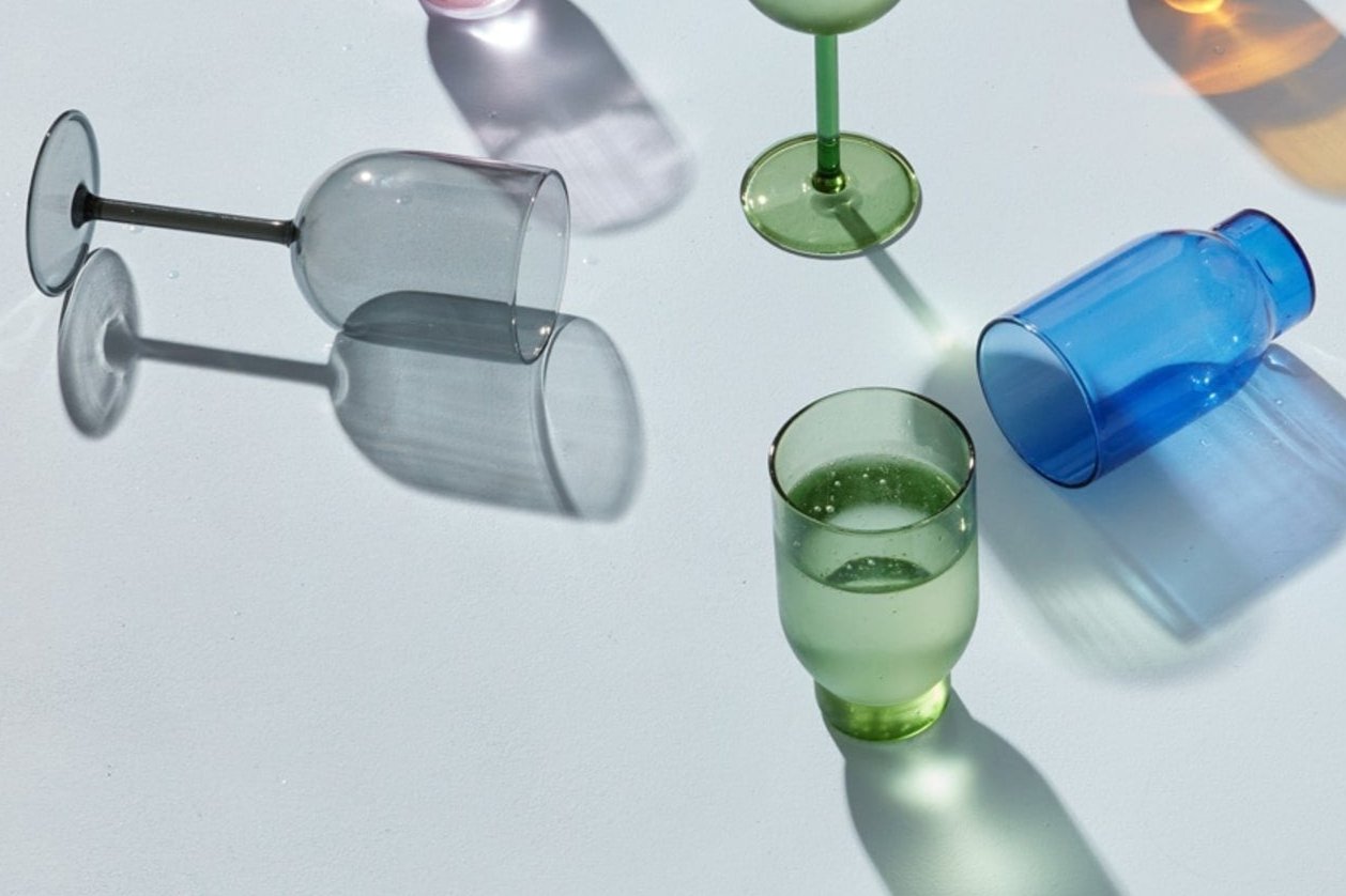 20% off: Pack of two water glasses by Studio About - Green
