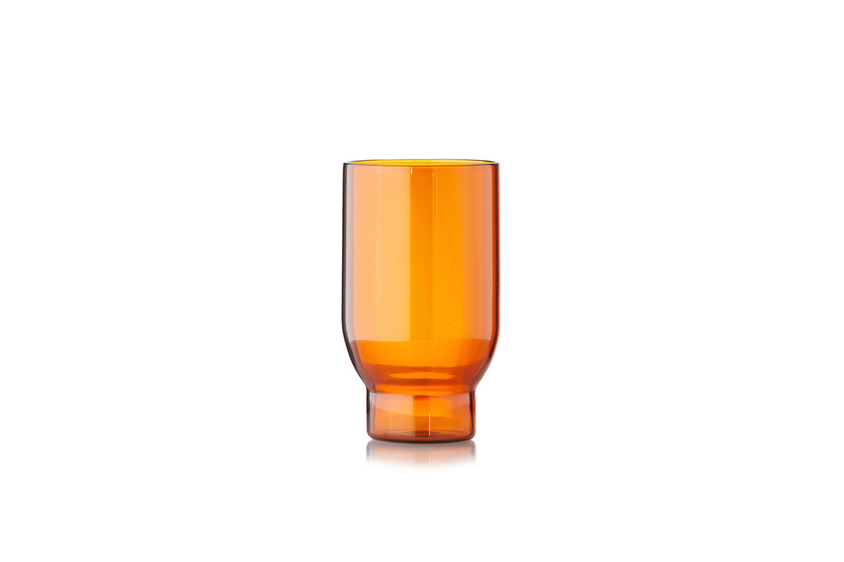 Pack of two water glasses by Studio About - Amber