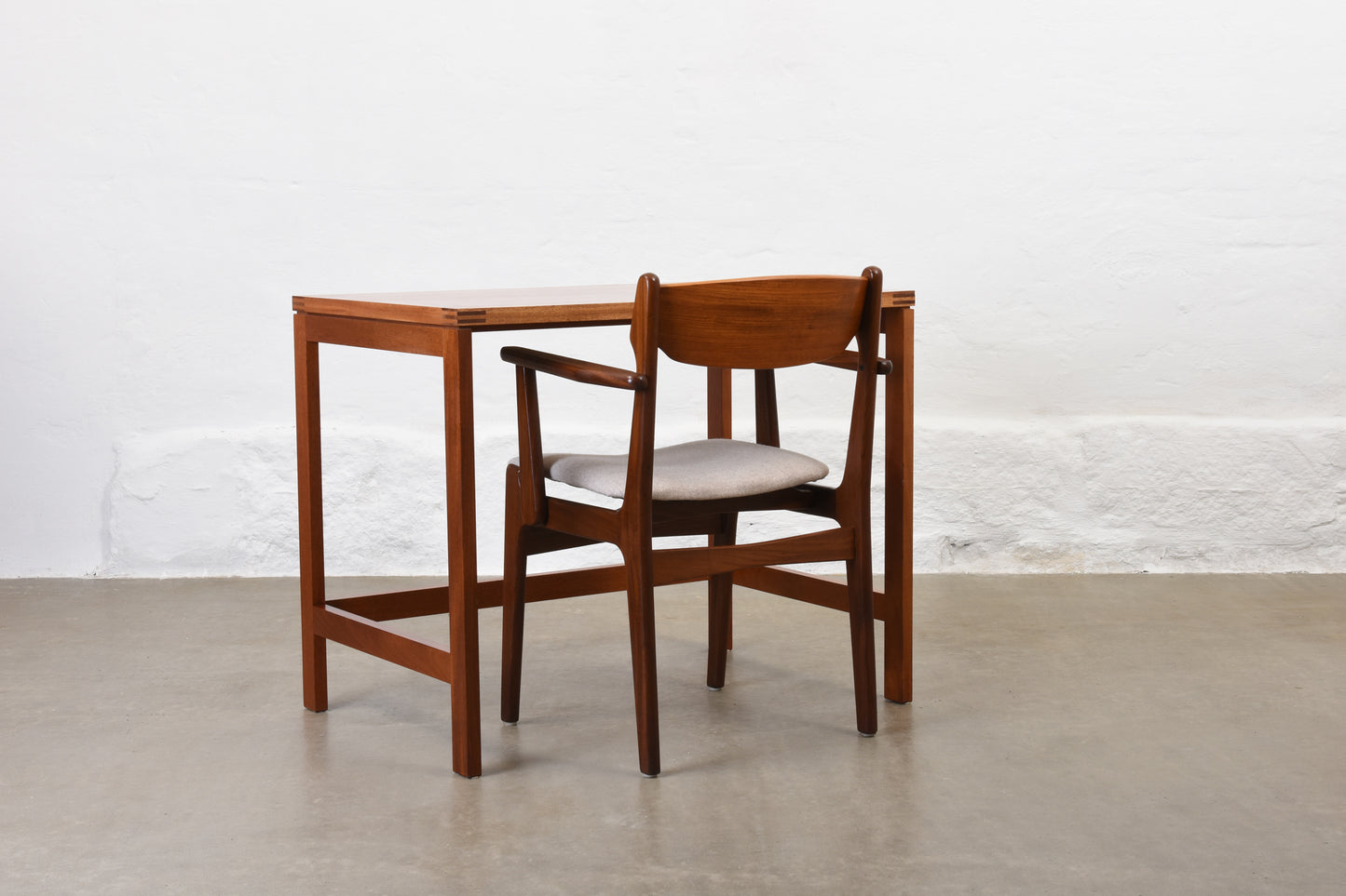 1980s desk in mahogany by Christian Hvidt