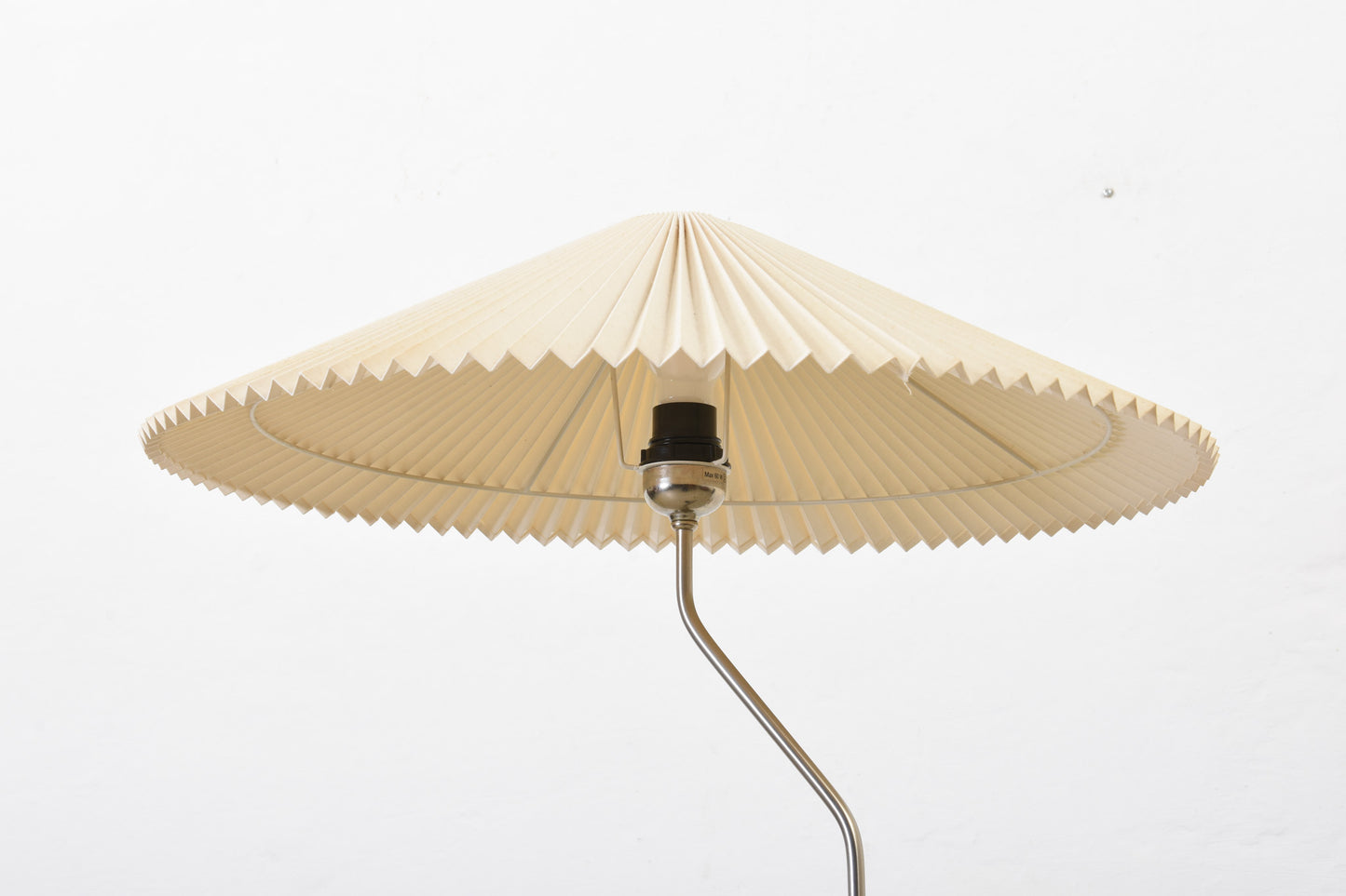 1980s Danish floor lamp with concertina shade