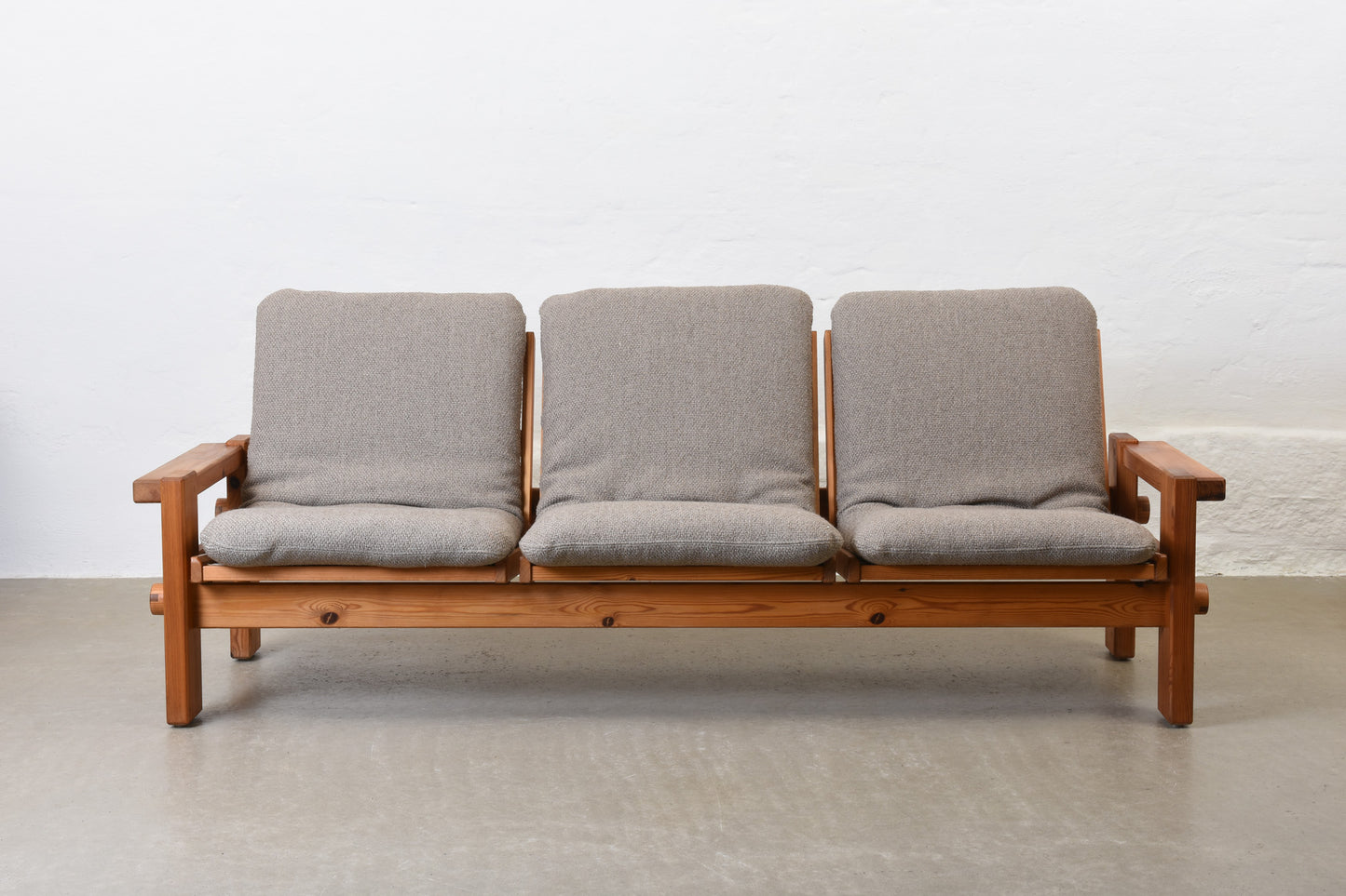 1970s three seat sofa by Yngve Ekström