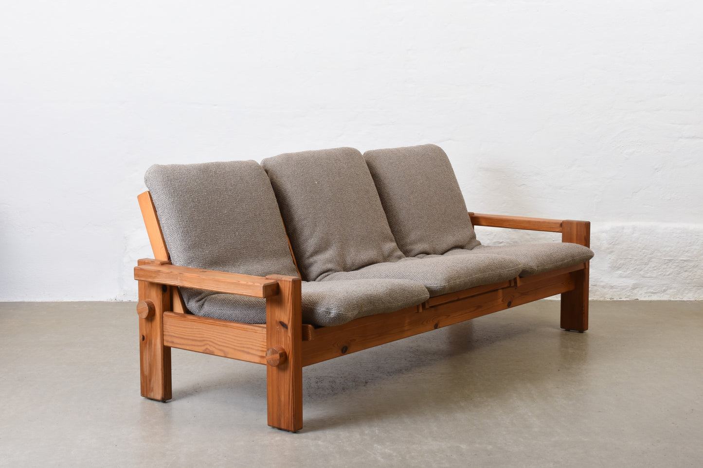 1970s three seat sofa by Yngve Ekström