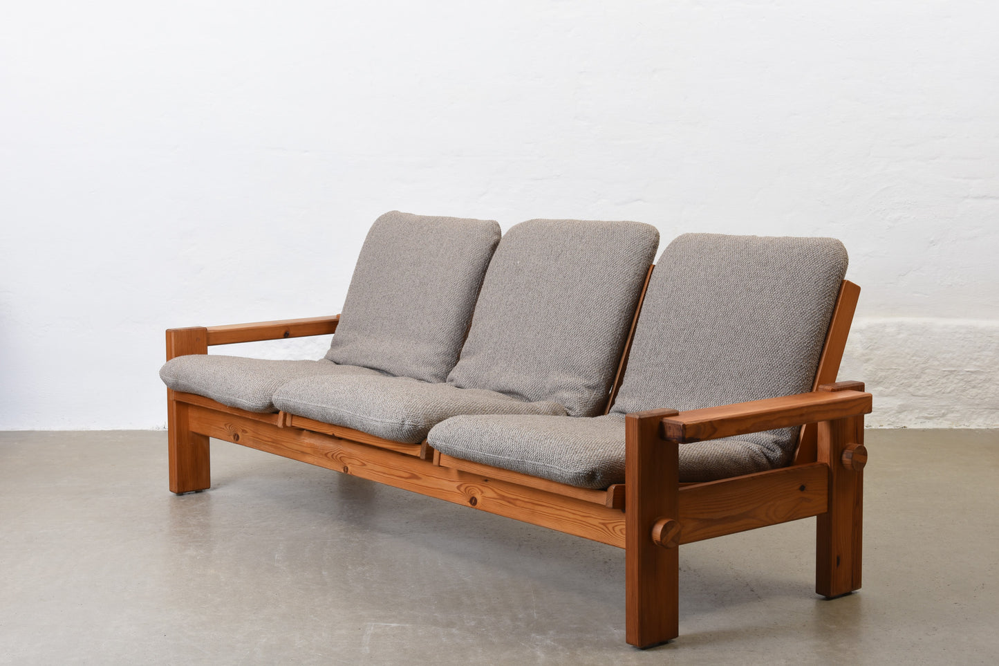 1970s three seat sofa by Yngve Ekström