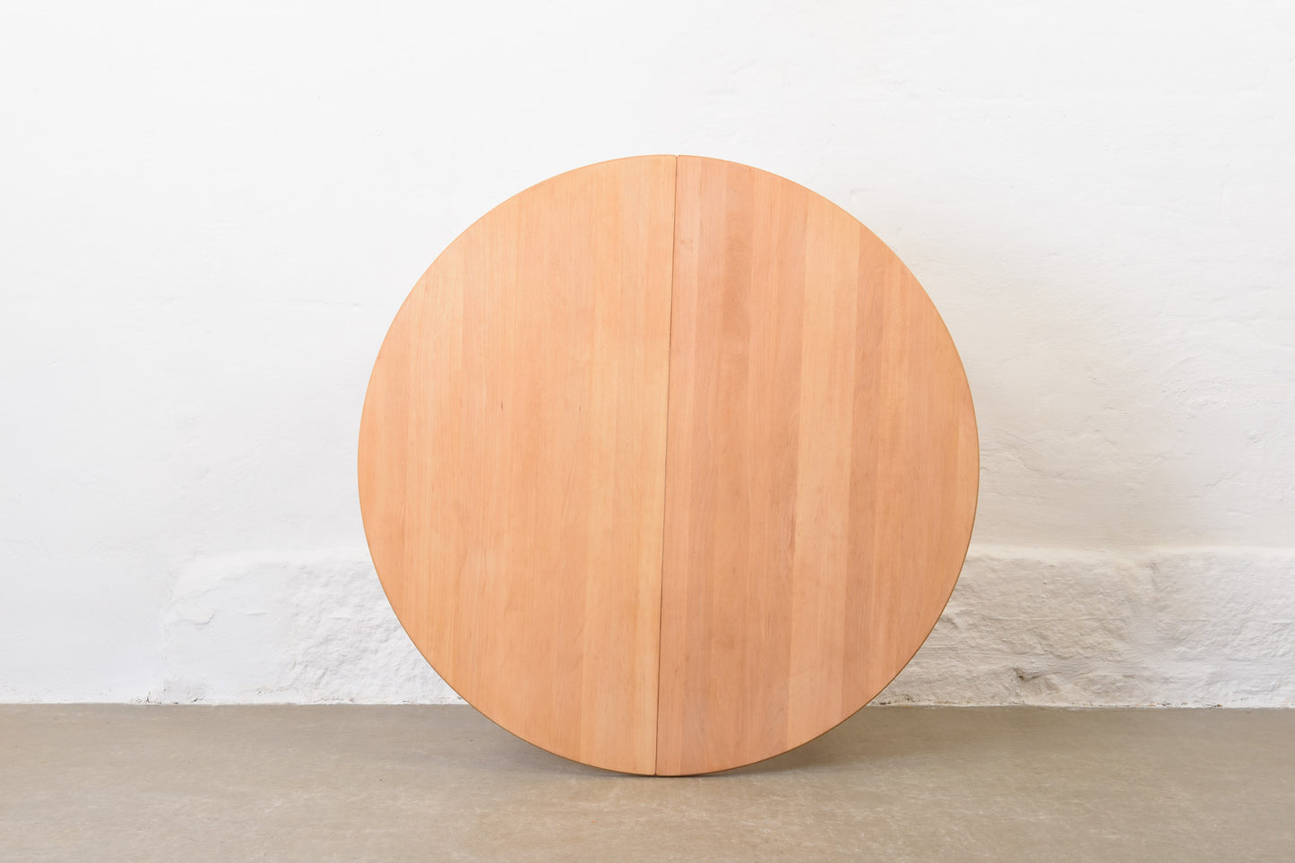 1980s extending dining table in beech