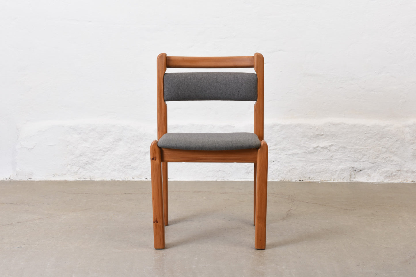 1970s set of four pine chairs by Thorsø