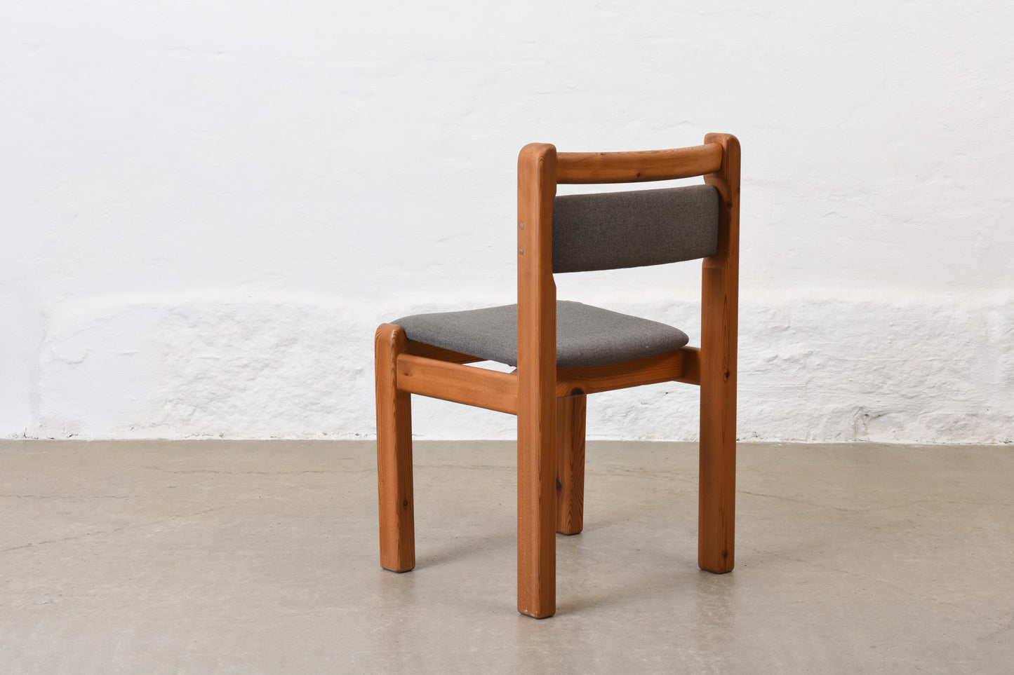 1970s set of four pine chairs by Thorsø