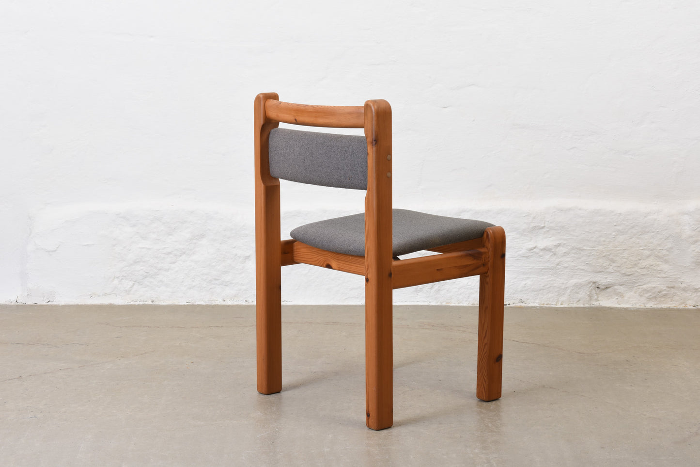 1970s set of four pine chairs by Thorsø