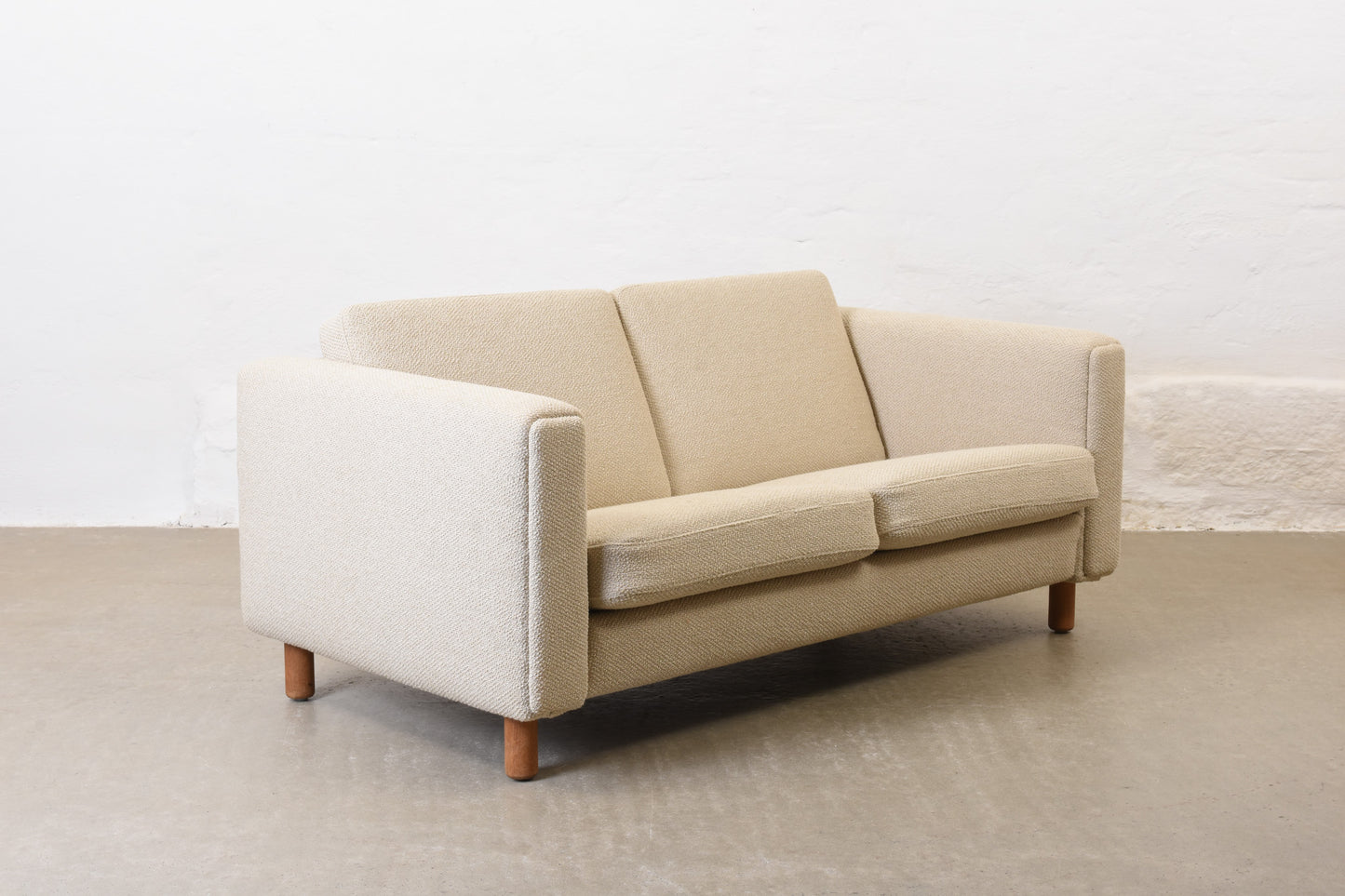 Newly reupholstered: 1960s two seat sofa by Hans Wegner