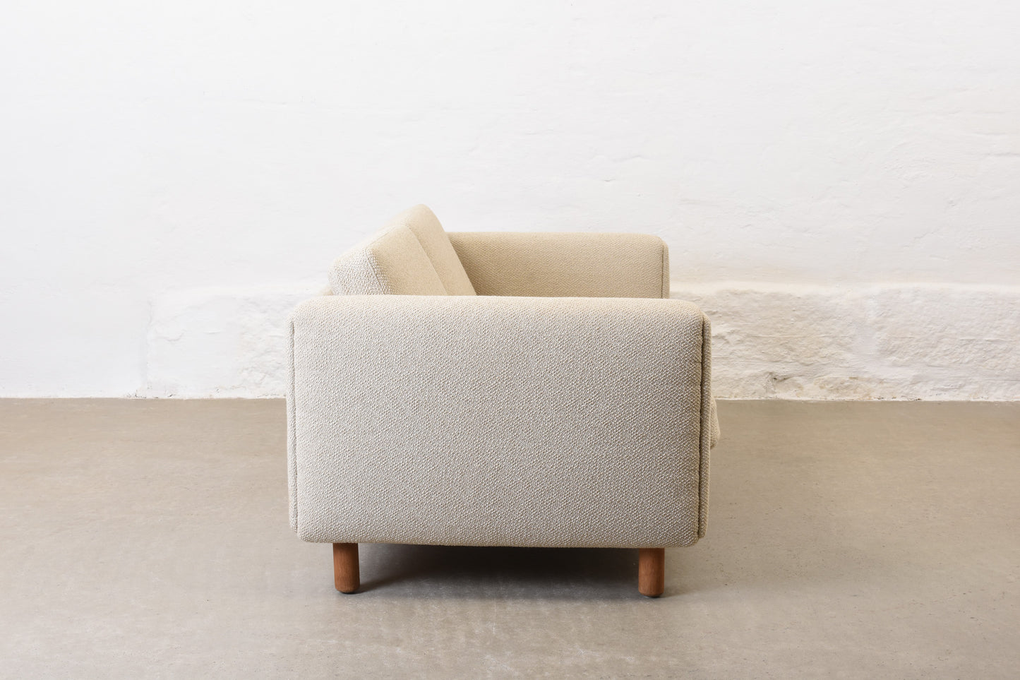 Newly reupholstered: 1960s two seat sofa by Hans Wegner