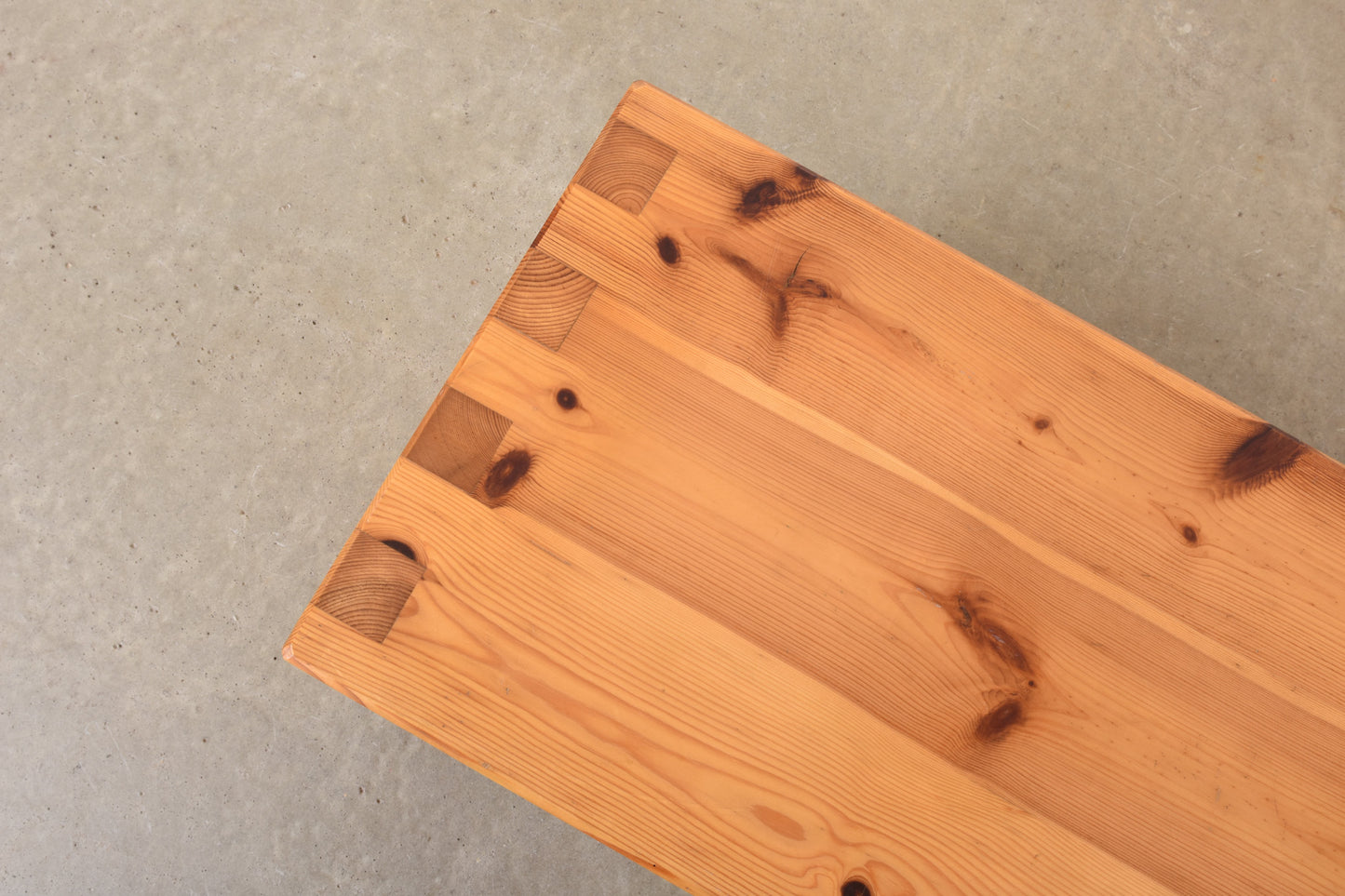 1970s pine media bench by Aksel Kjersgaard