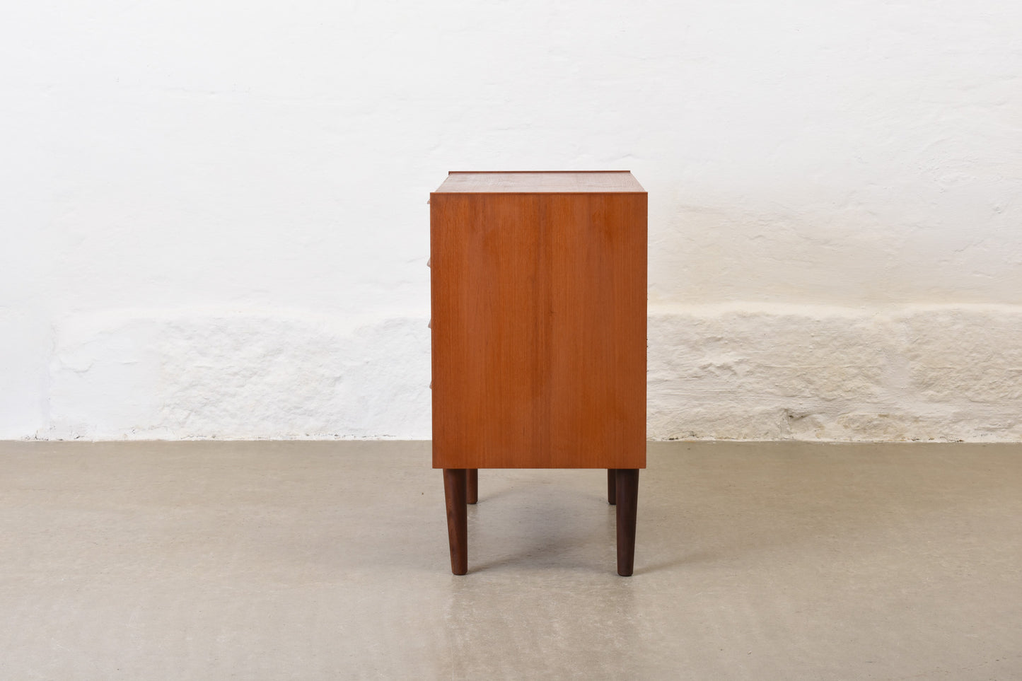 1960s low chest in teak