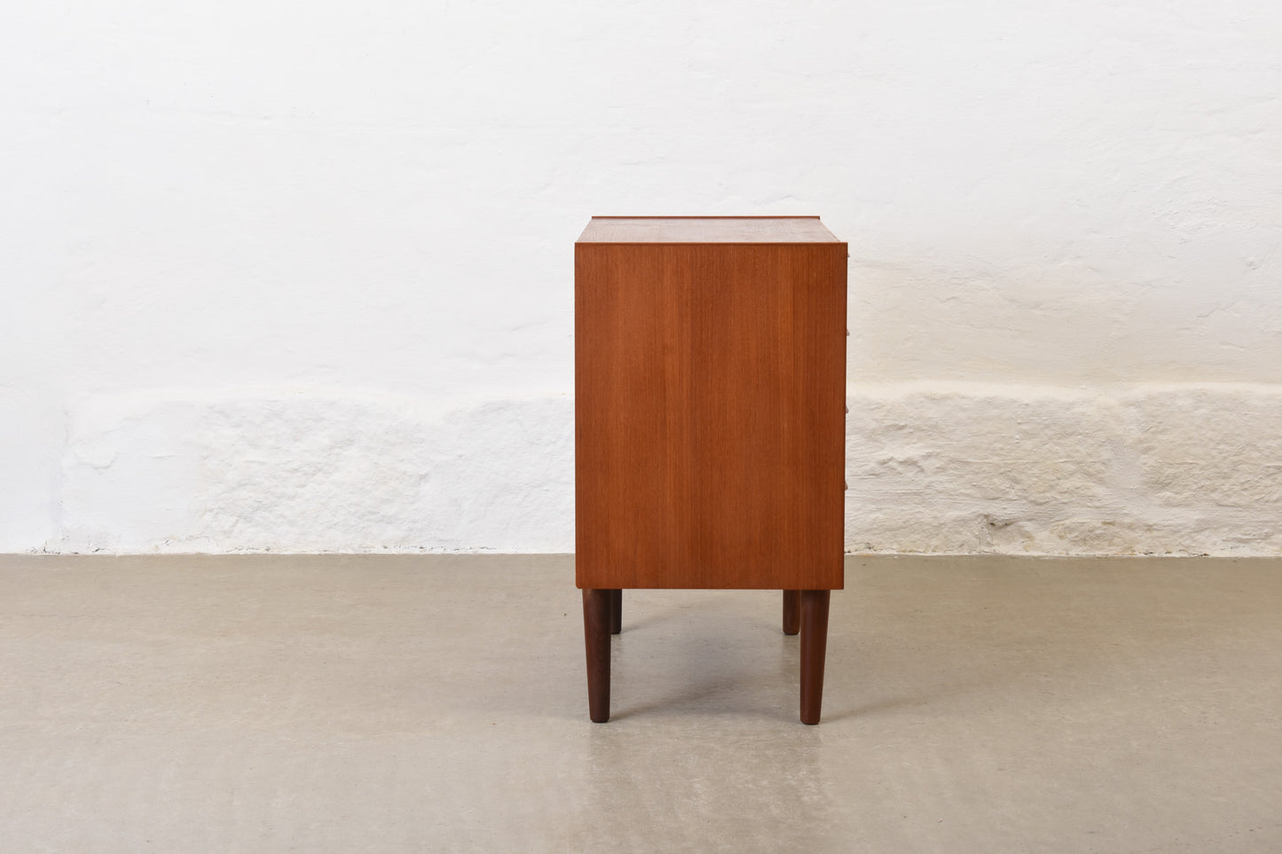 1960s low chest in teak