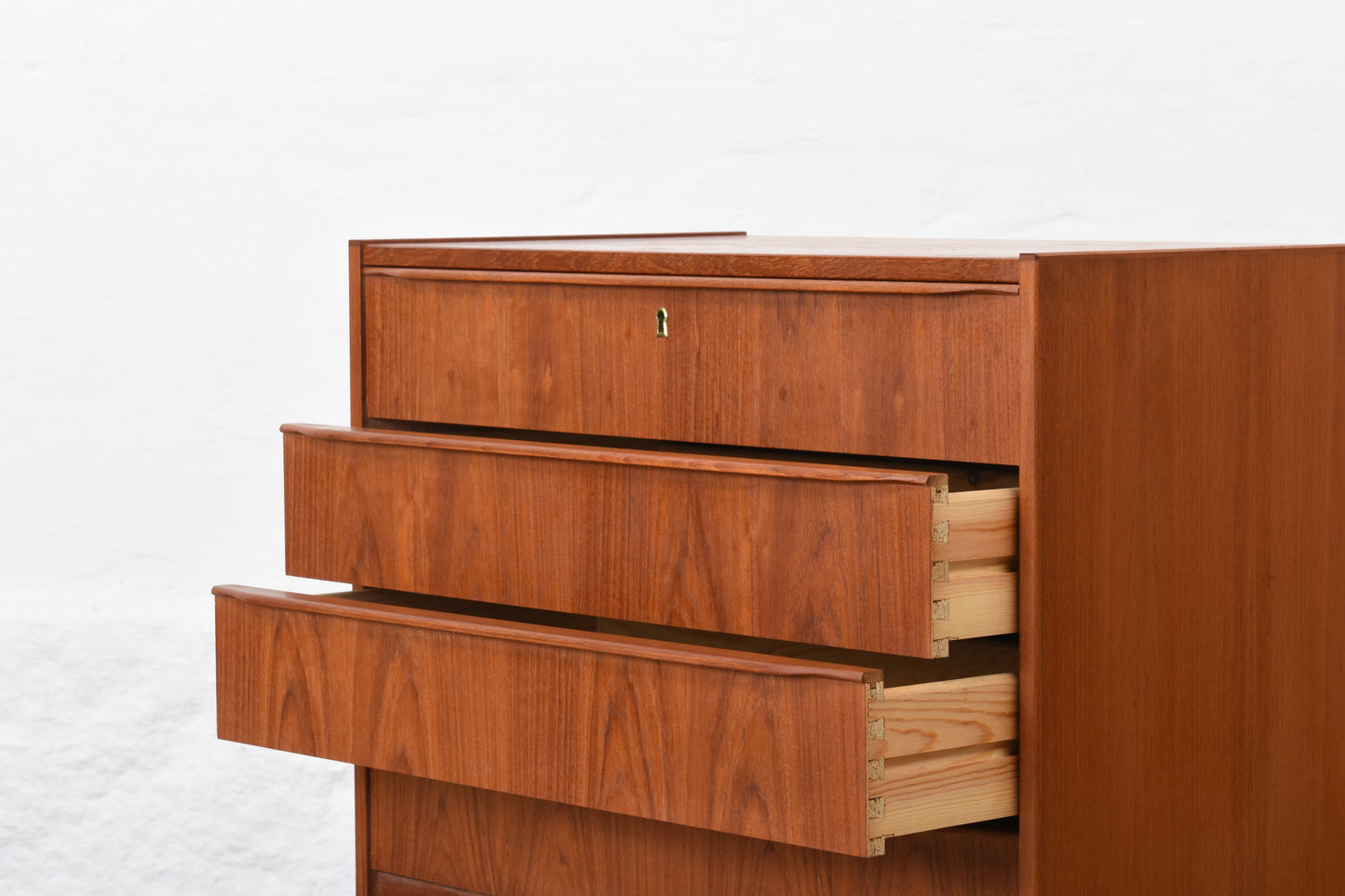 1960s low chest in teak