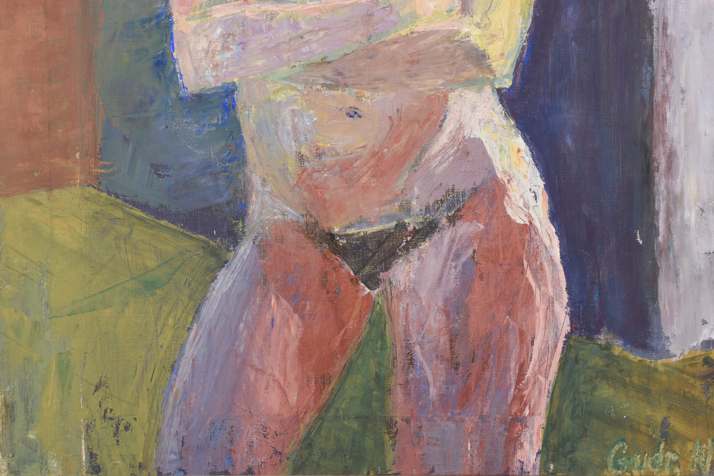 Oil painting by Gudrun Nielsen - 1980