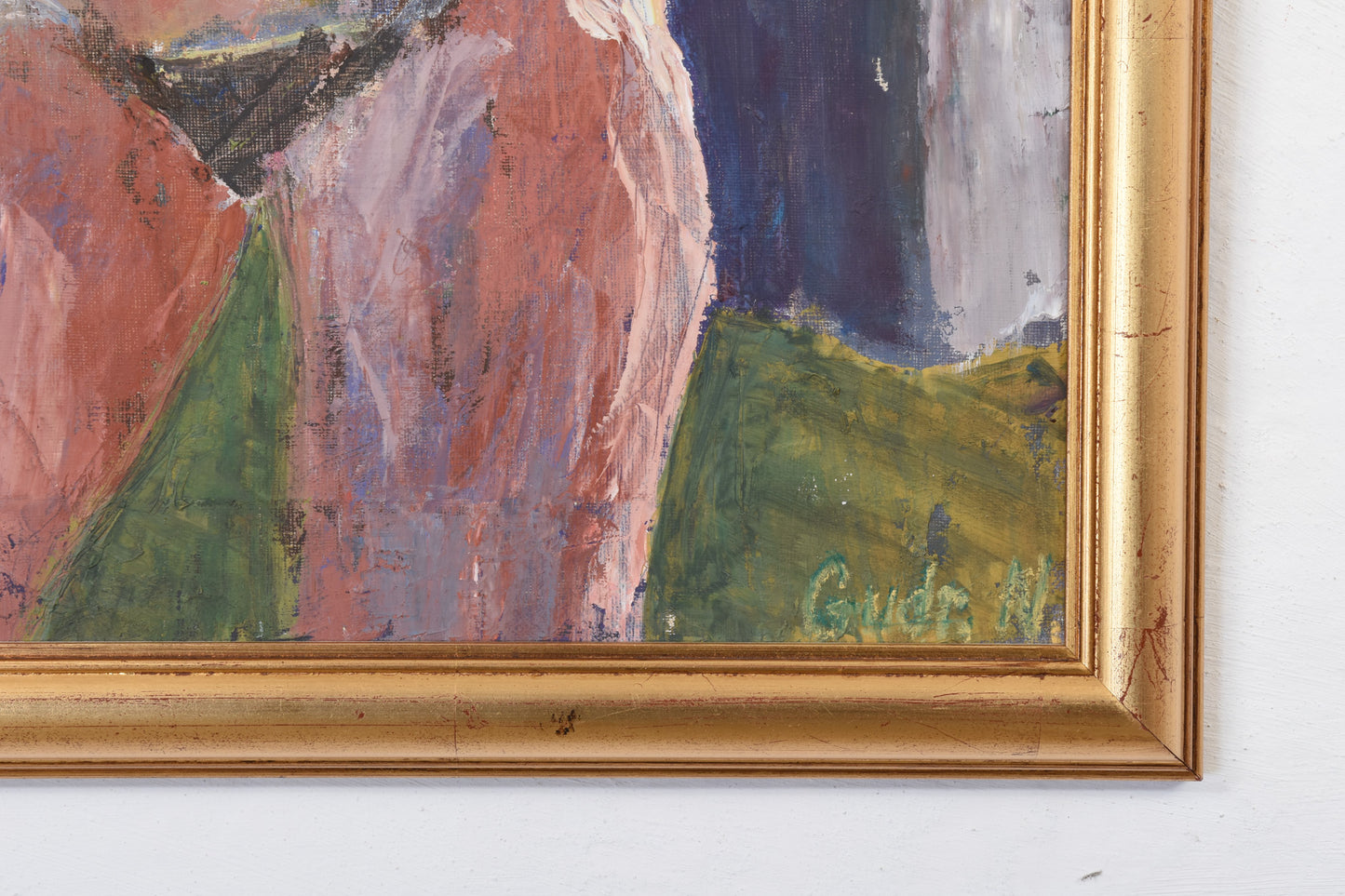 Oil painting by Gudrun Nielsen - 1980