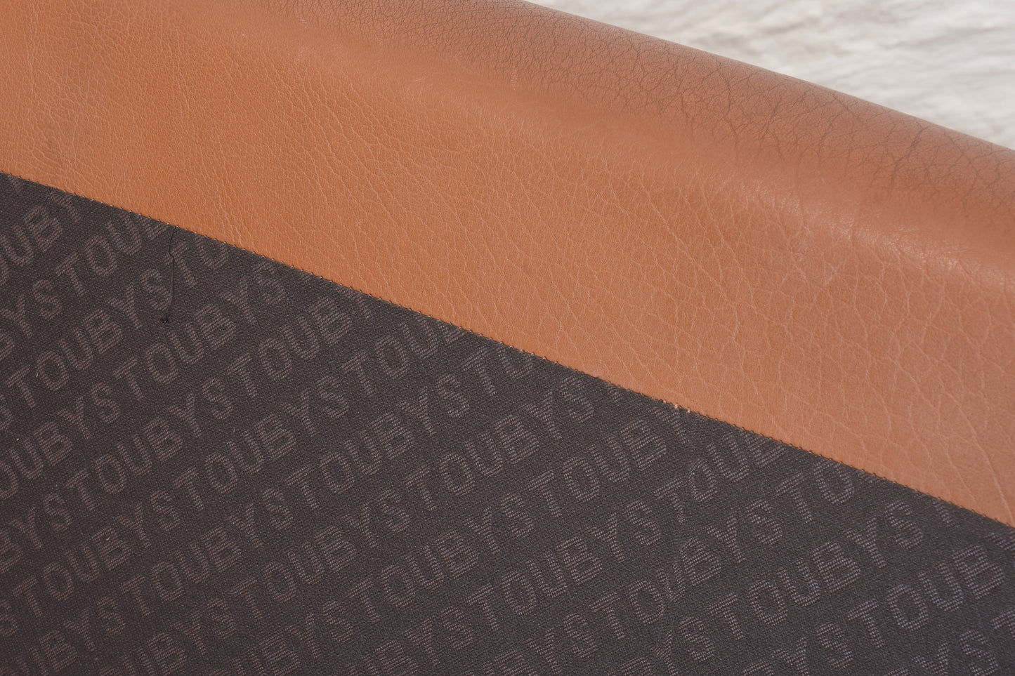 1980s two seat leather sofa by Stouby