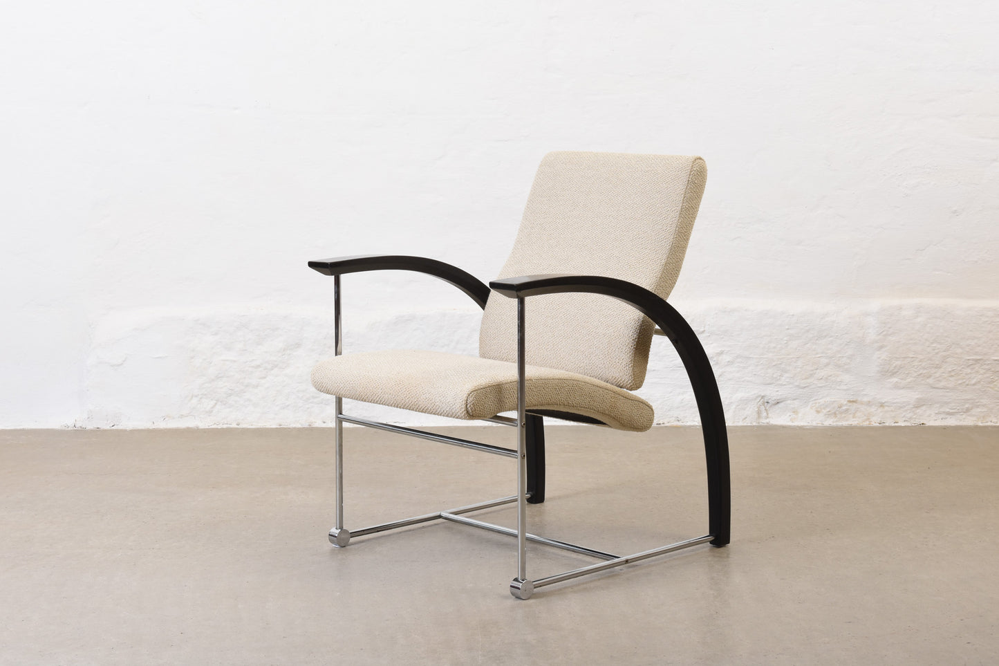 Newly reupholstered: 1990s 'Tres' lounger by Olav Eldøy