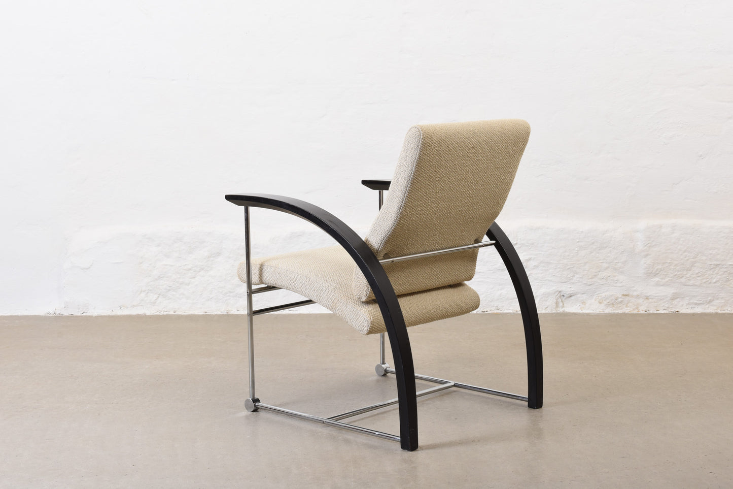 Newly reupholstered: 1990s 'Tres' lounger by Olav Eldøy