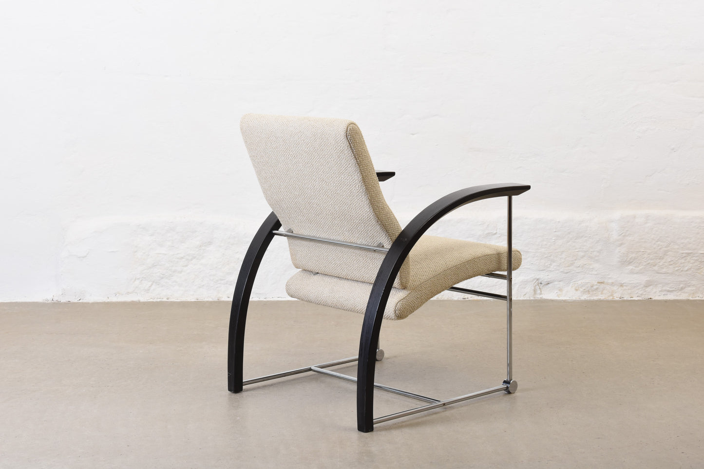 Newly reupholstered: 1990s 'Tres' lounger by Olav Eldøy
