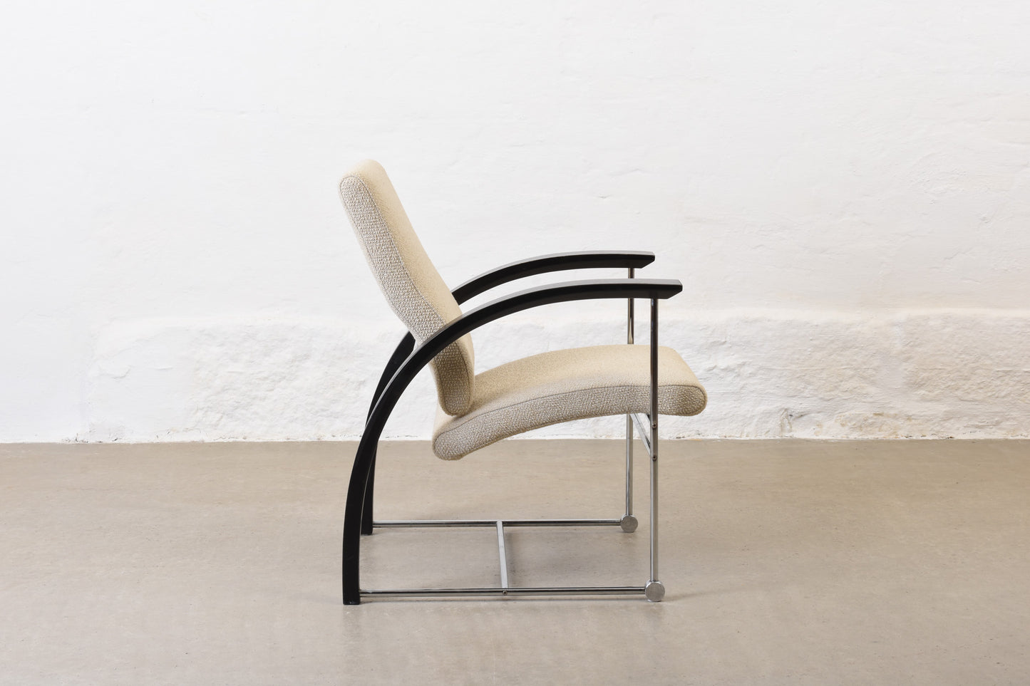 Newly reupholstered: 1990s 'Tres' lounger by Olav Eldøy