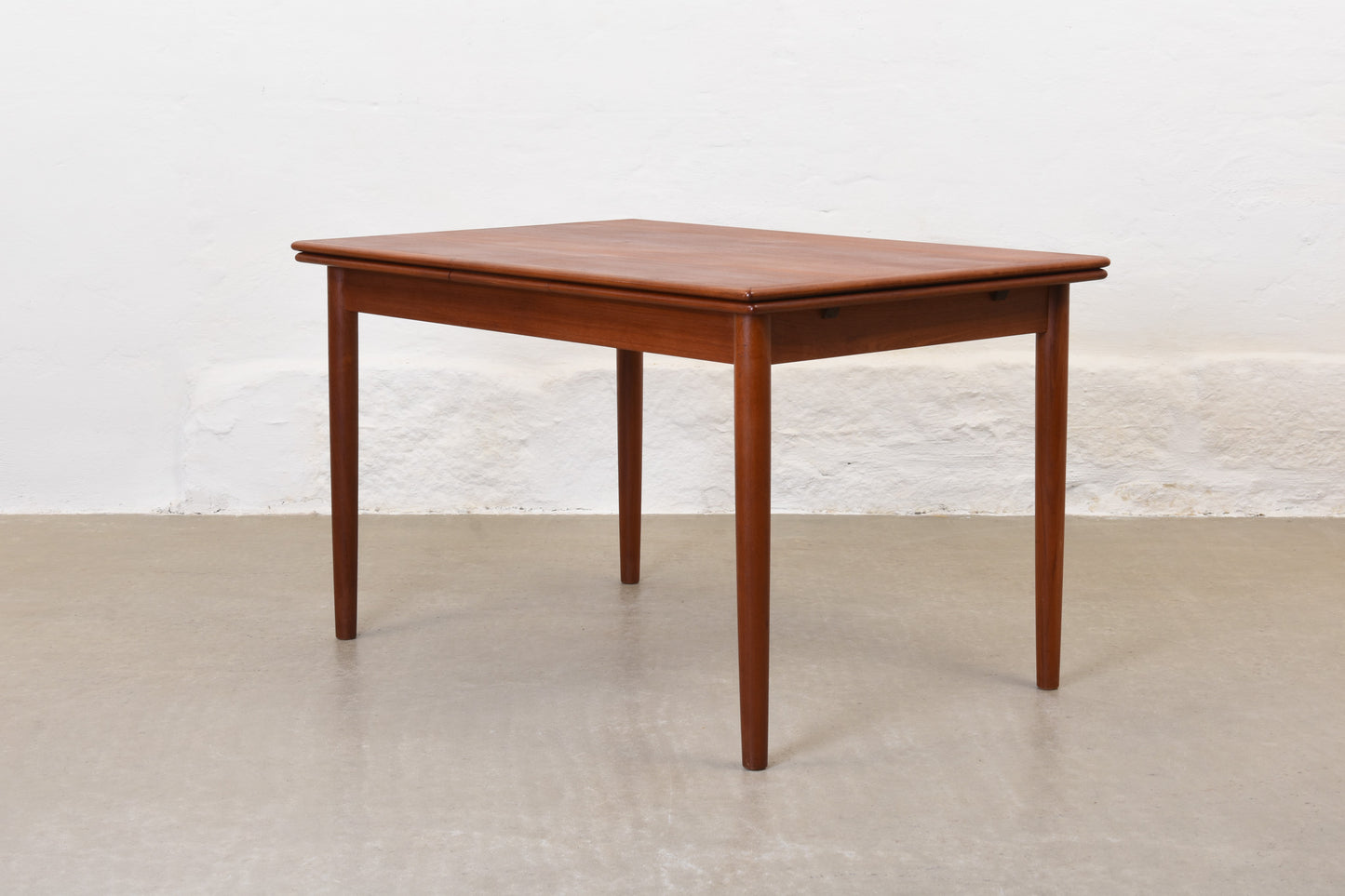 1960s extending dining table in teak - 120L cm