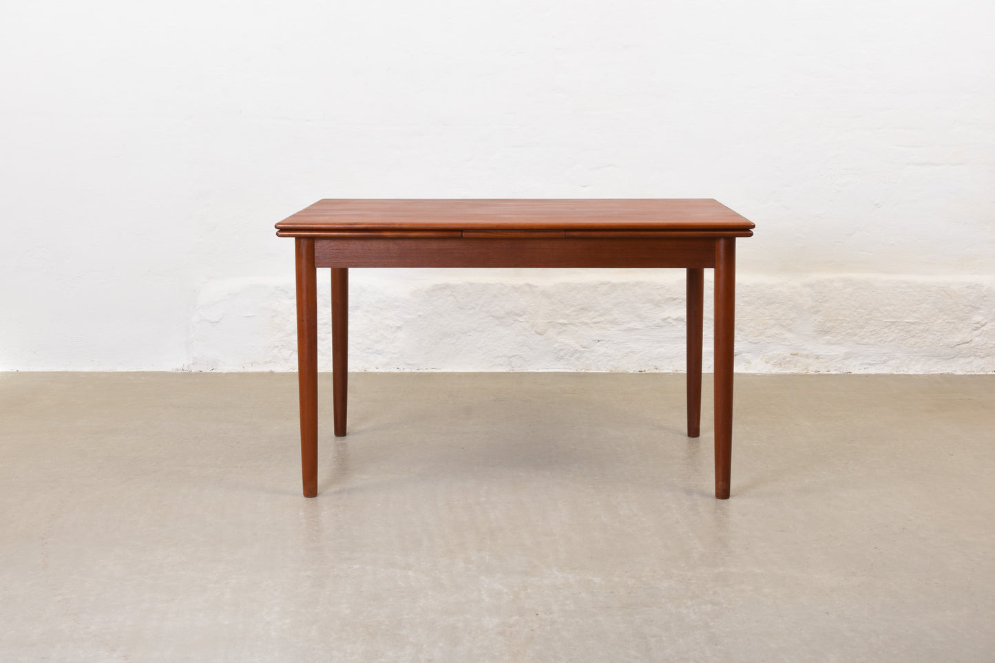 1960s extending dining table in teak - 120L cm