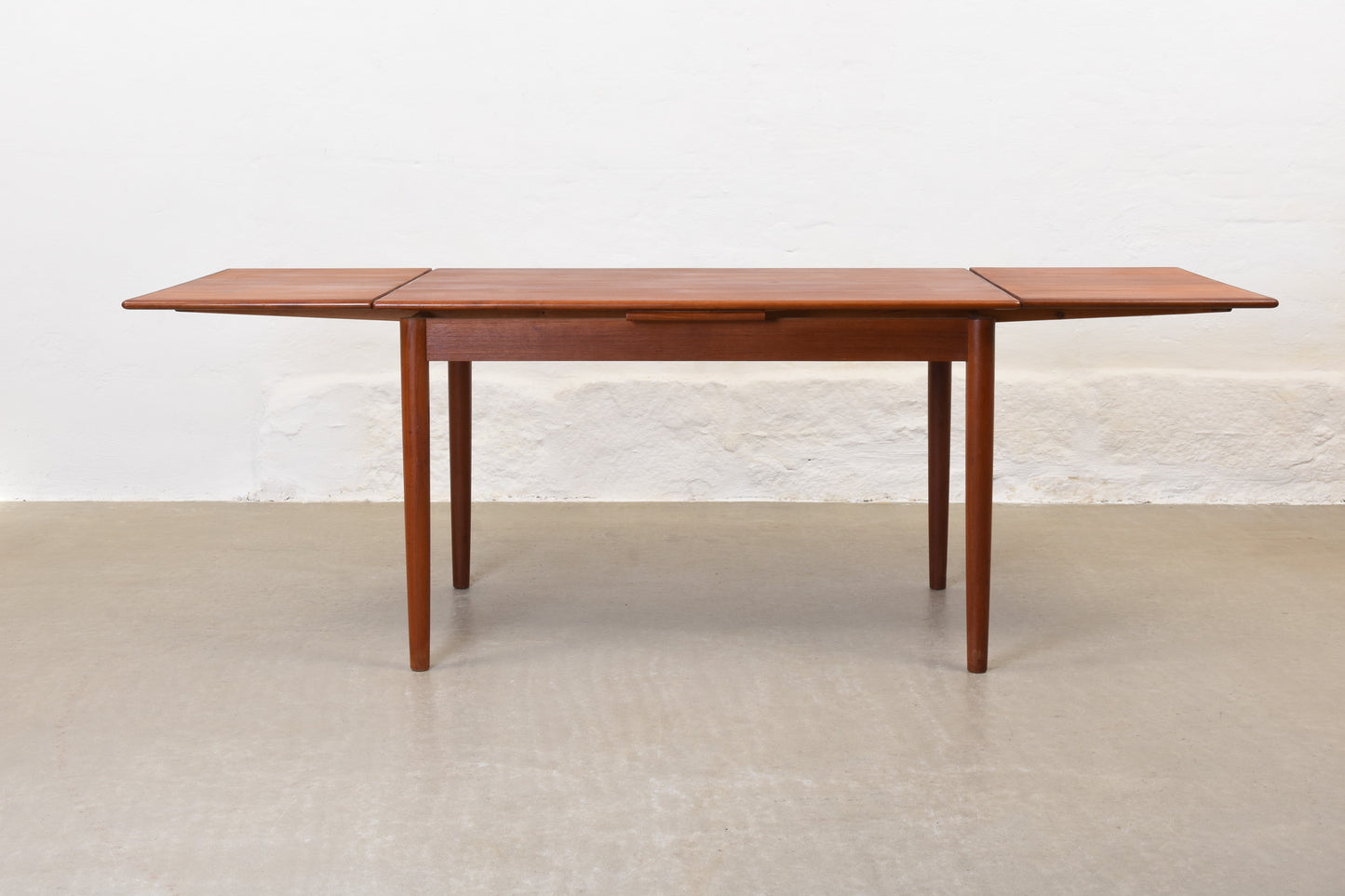 1960s extending dining table in teak - 120L cm