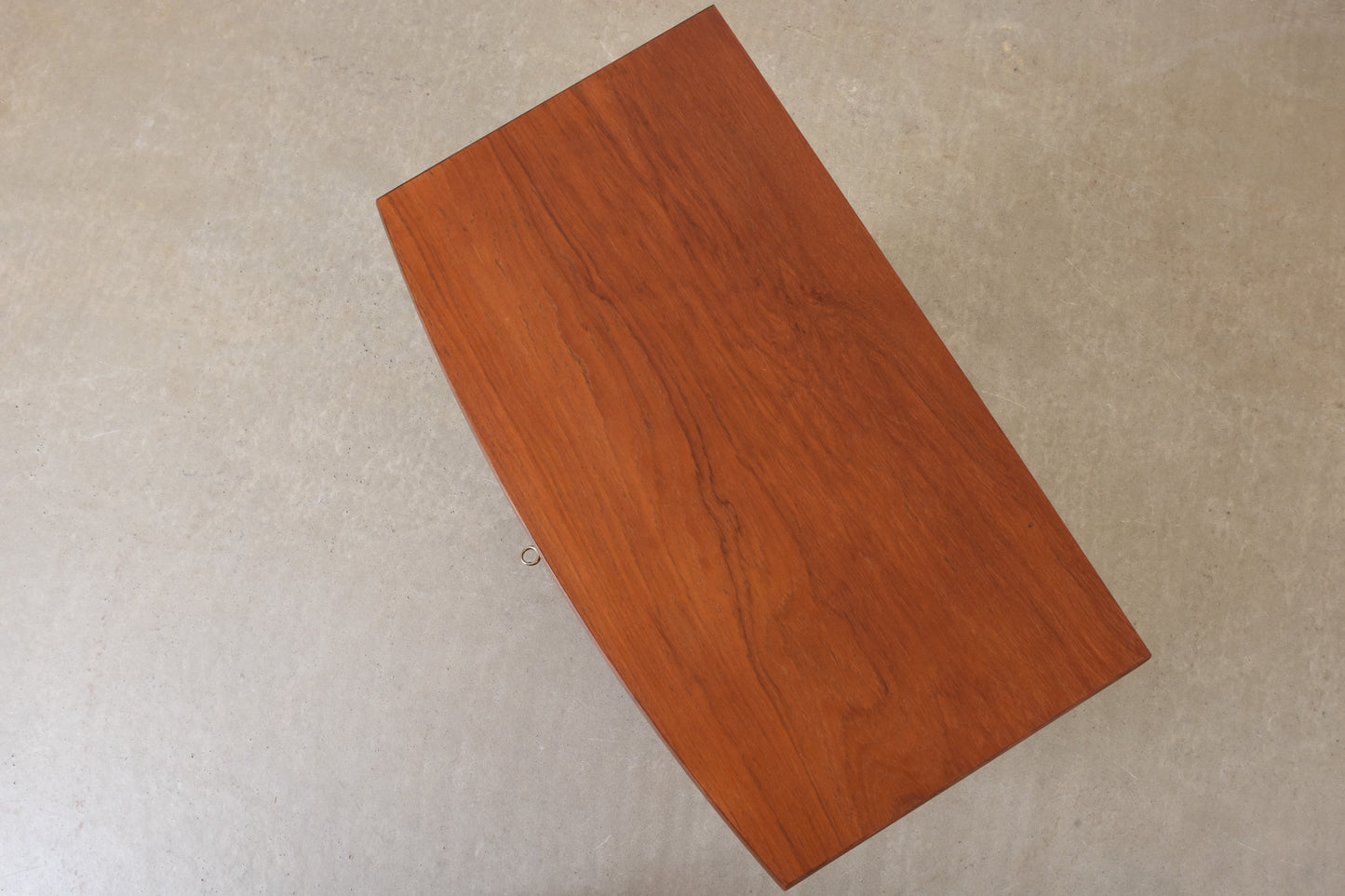 1960s bow-fronted chest in teak