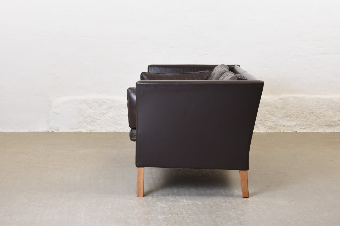 Save £150: 1990s leather two seater by Mogens Hansen