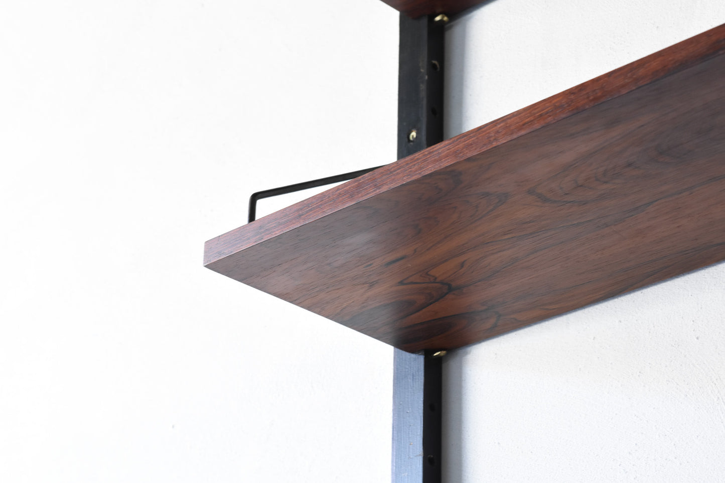 1960s single bay of rosewood Royal shelving