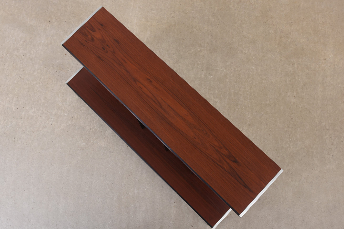 1980s rosewood + metal hi-fi stand by Bang & Olufsen