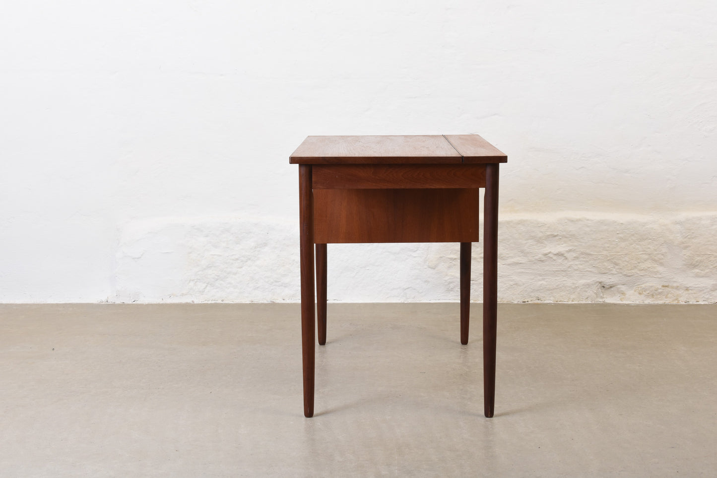 1960s single pedestal teak desk
