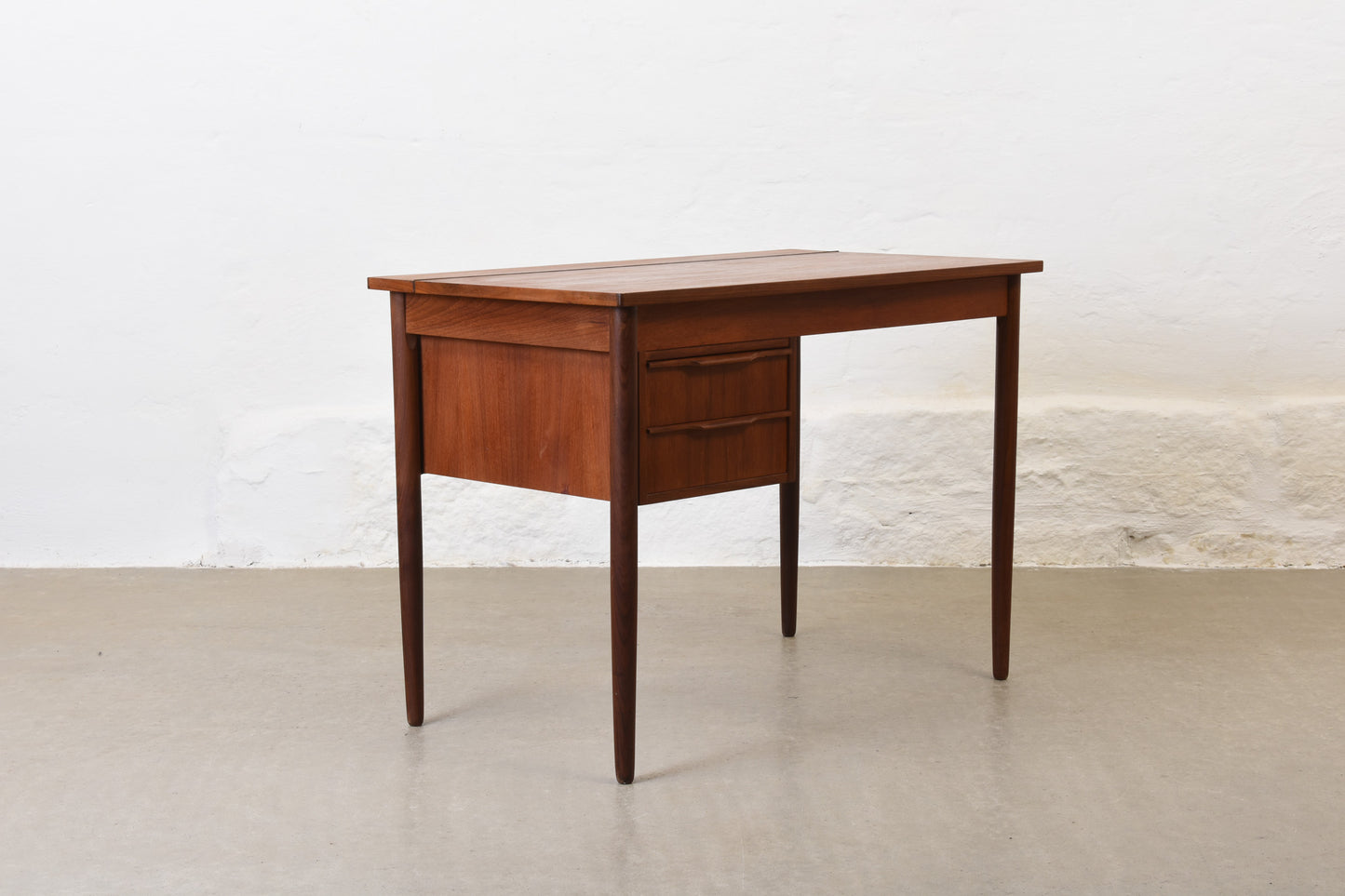 1960s single pedestal teak desk