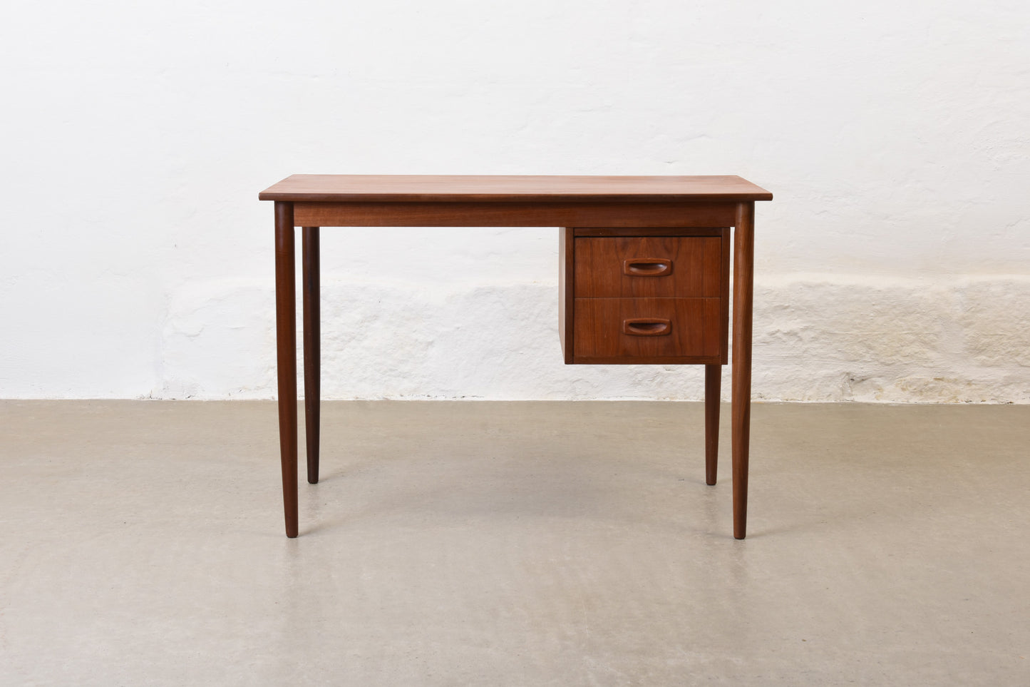1960s single pedestal teak desk no. 1