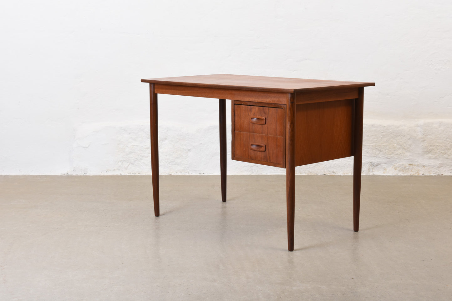 1960s single pedestal teak desk no. 1