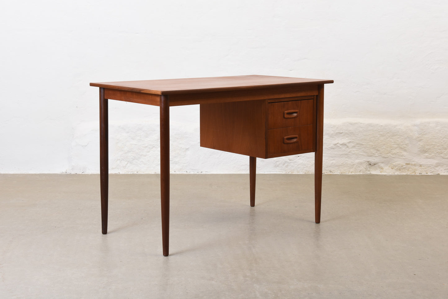1960s single pedestal teak desk no. 1