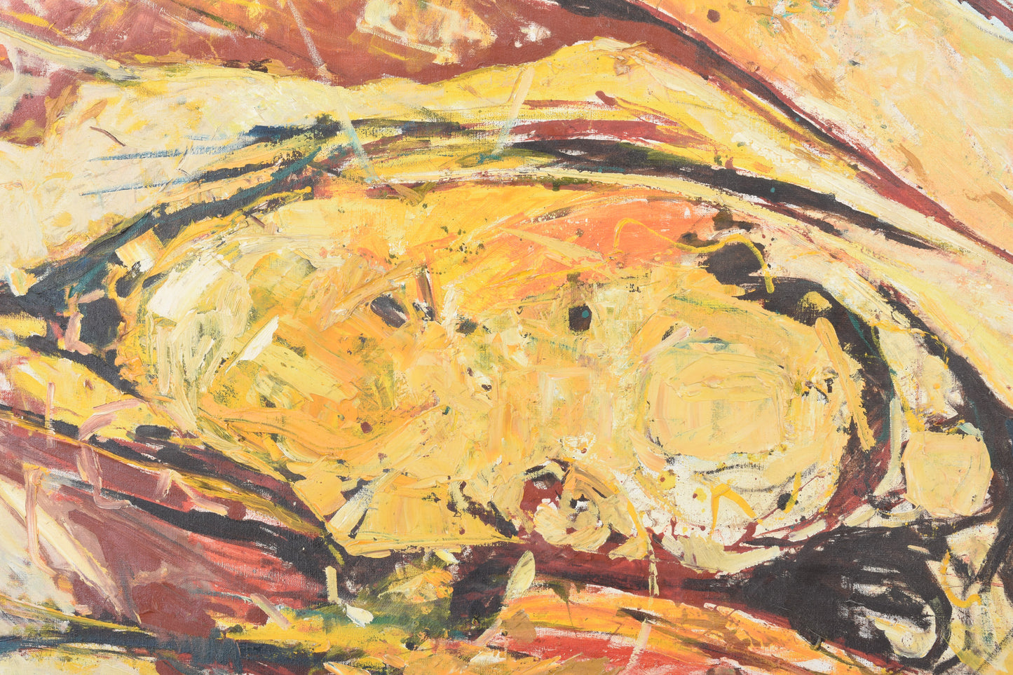 Oil painting by Jens Kromann - 1976