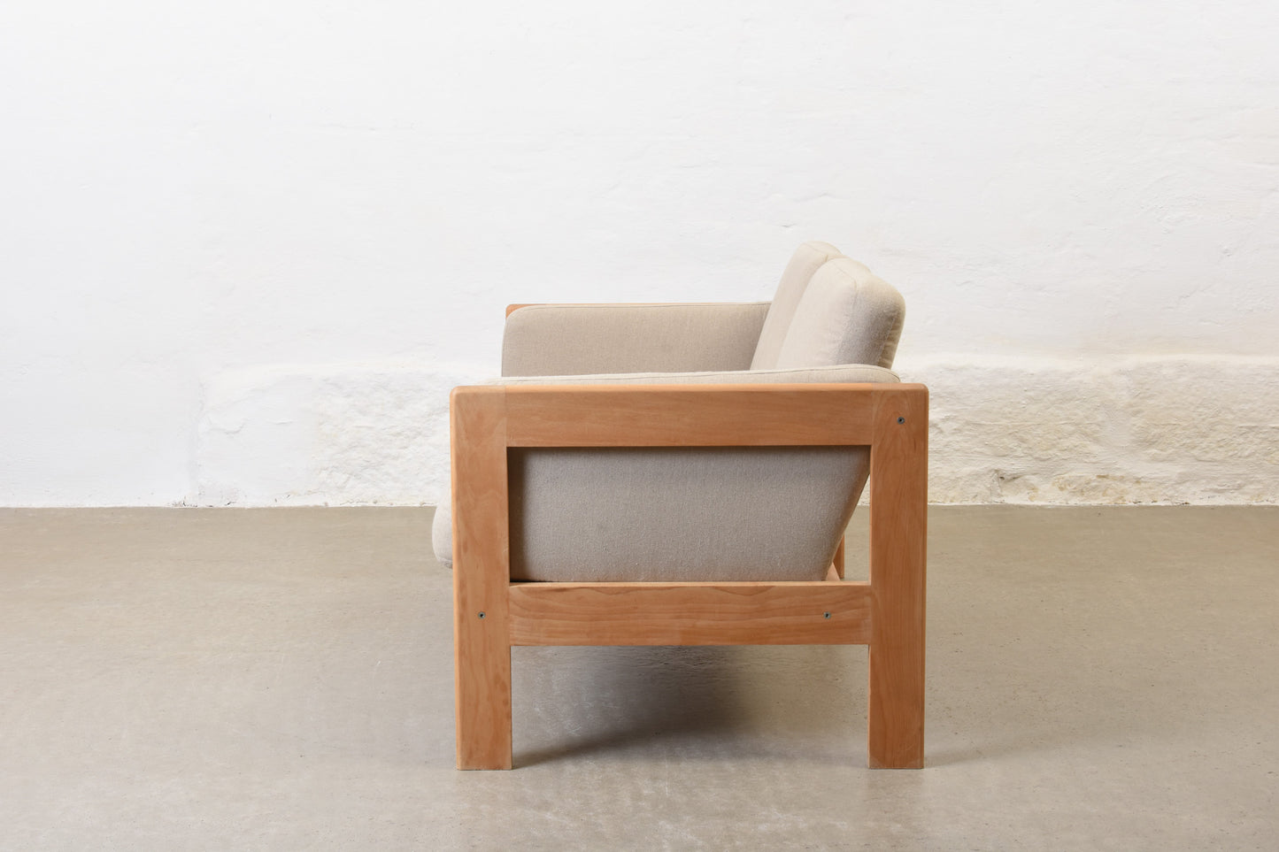 Newly reupholstered: 1970s two seater by Rud Thygesen & Johnny Sørensen