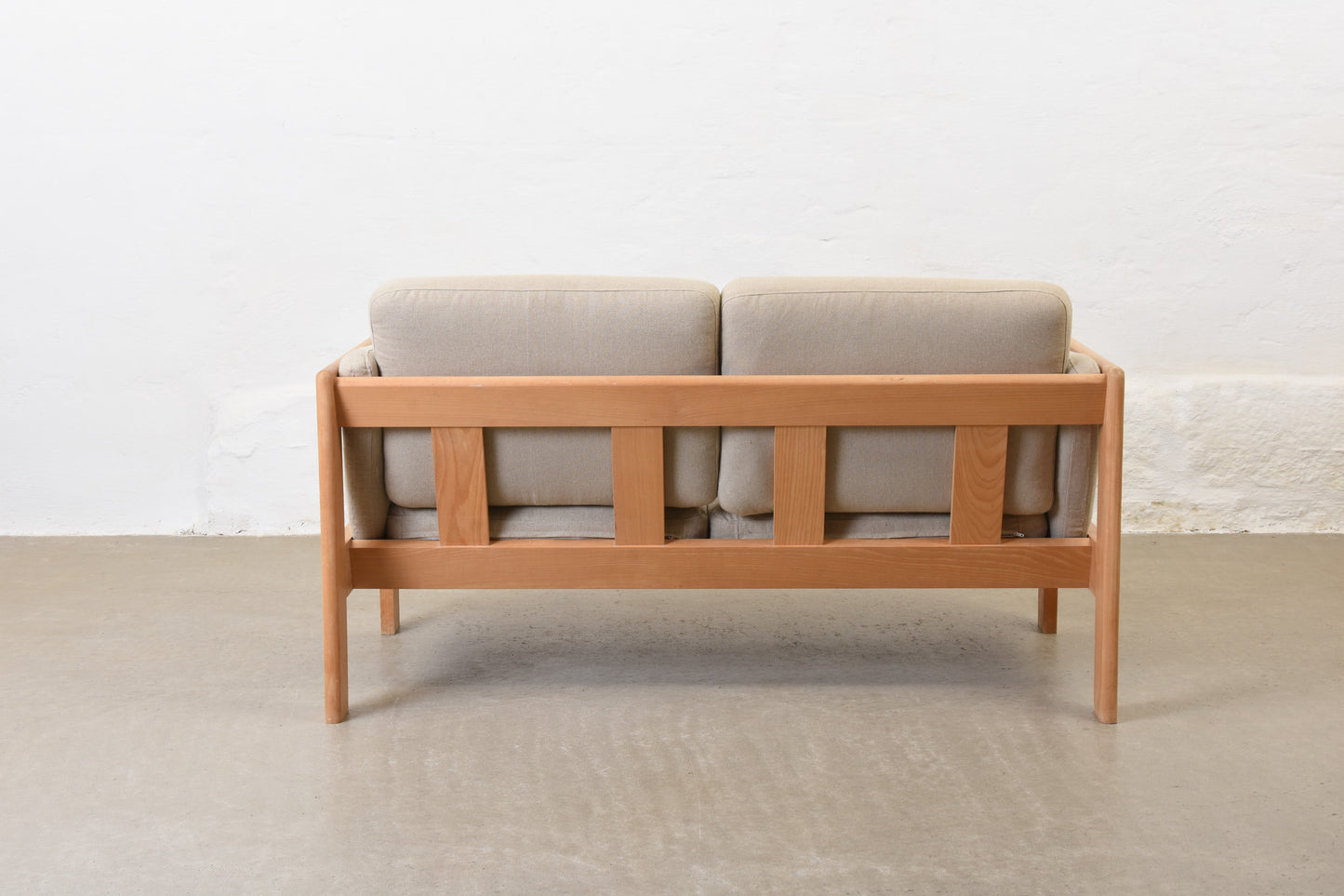 Newly reupholstered: 1970s two seater by Rud Thygesen & Johnny Sørensen