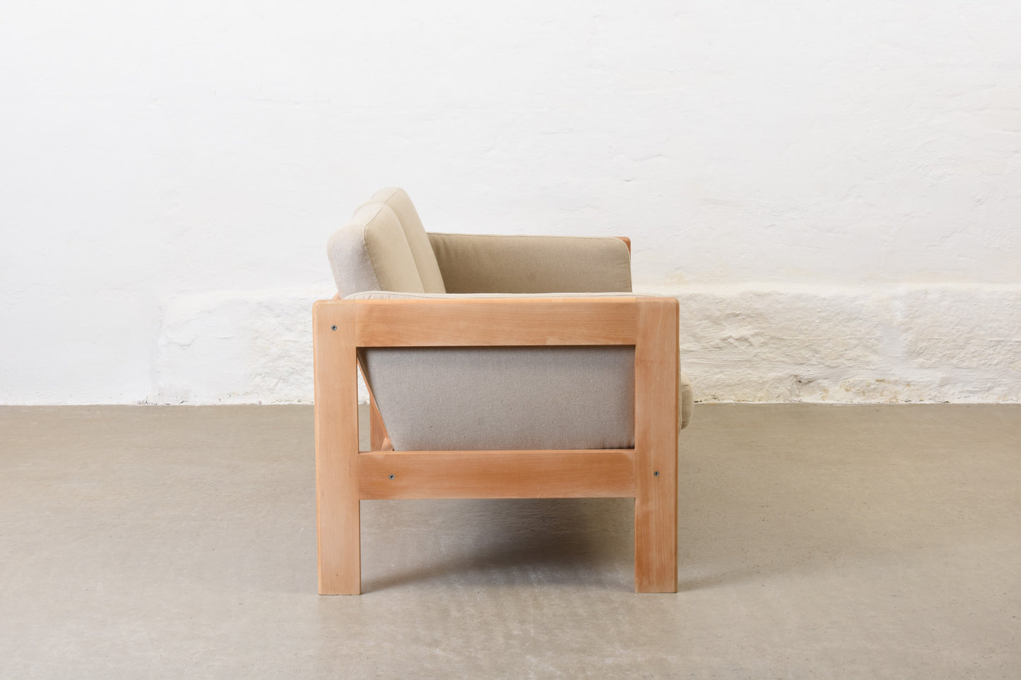 Newly reupholstered: 1970s two seater by Rud Thygesen & Johnny Sørensen