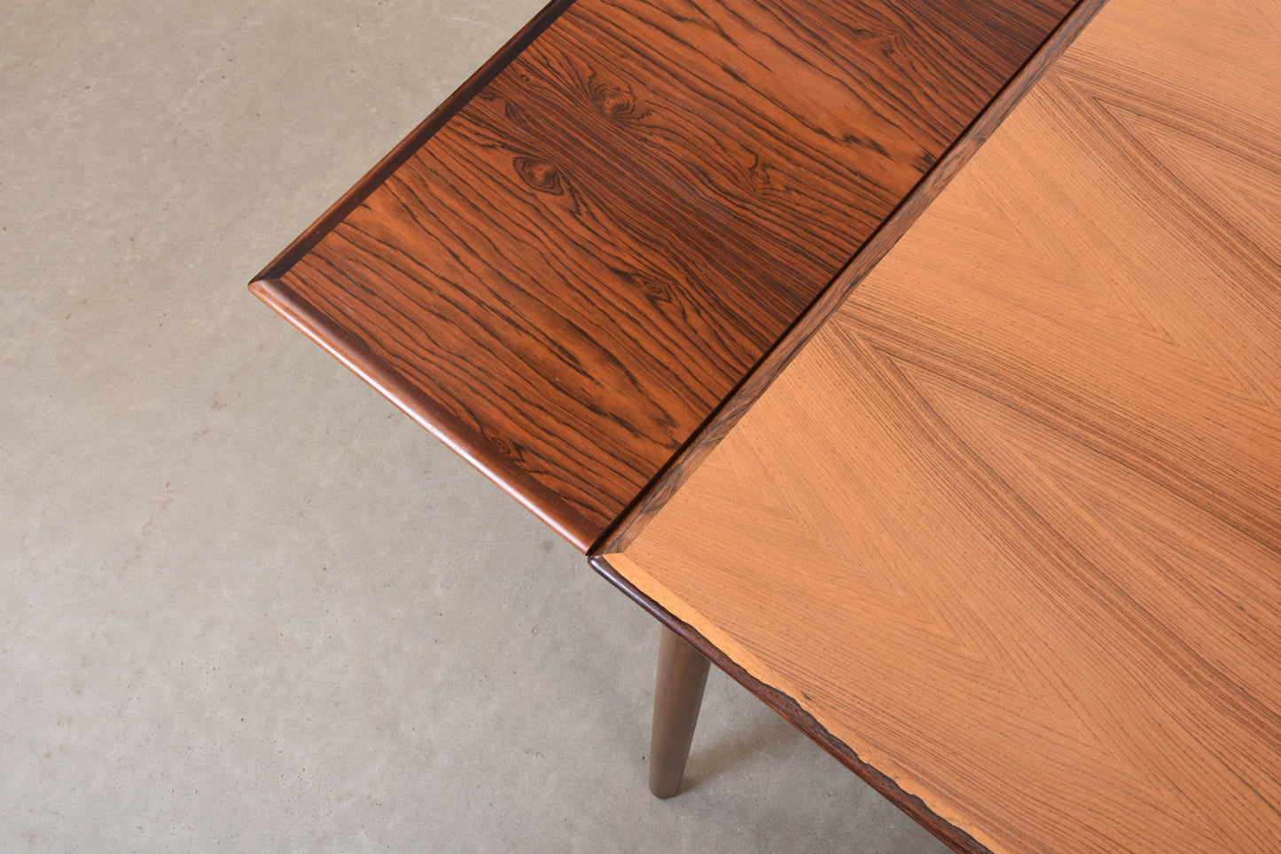 1960s extending dining table in rosewood