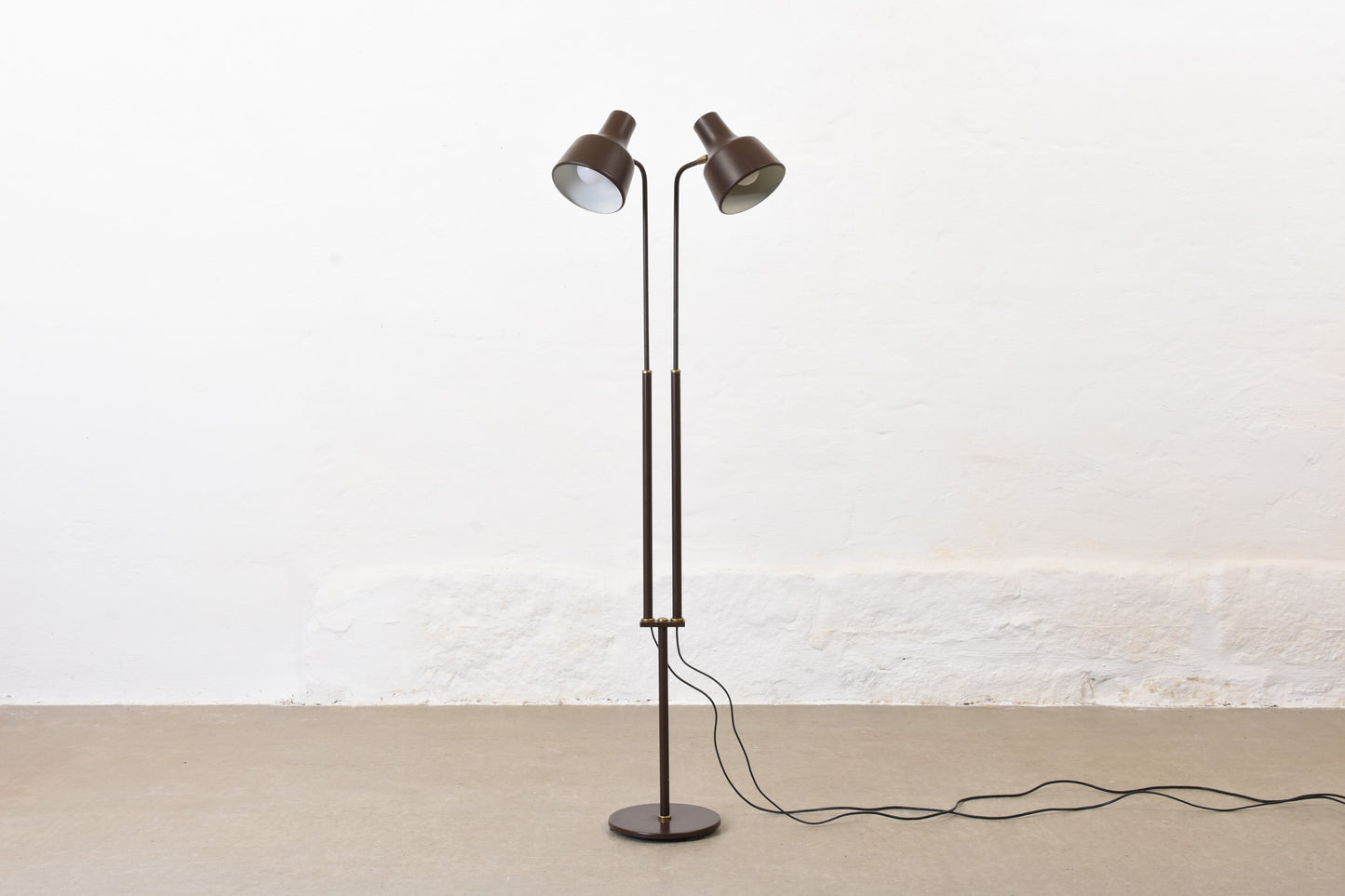 1970s twin-headed floor lamp by Dansa Lamp