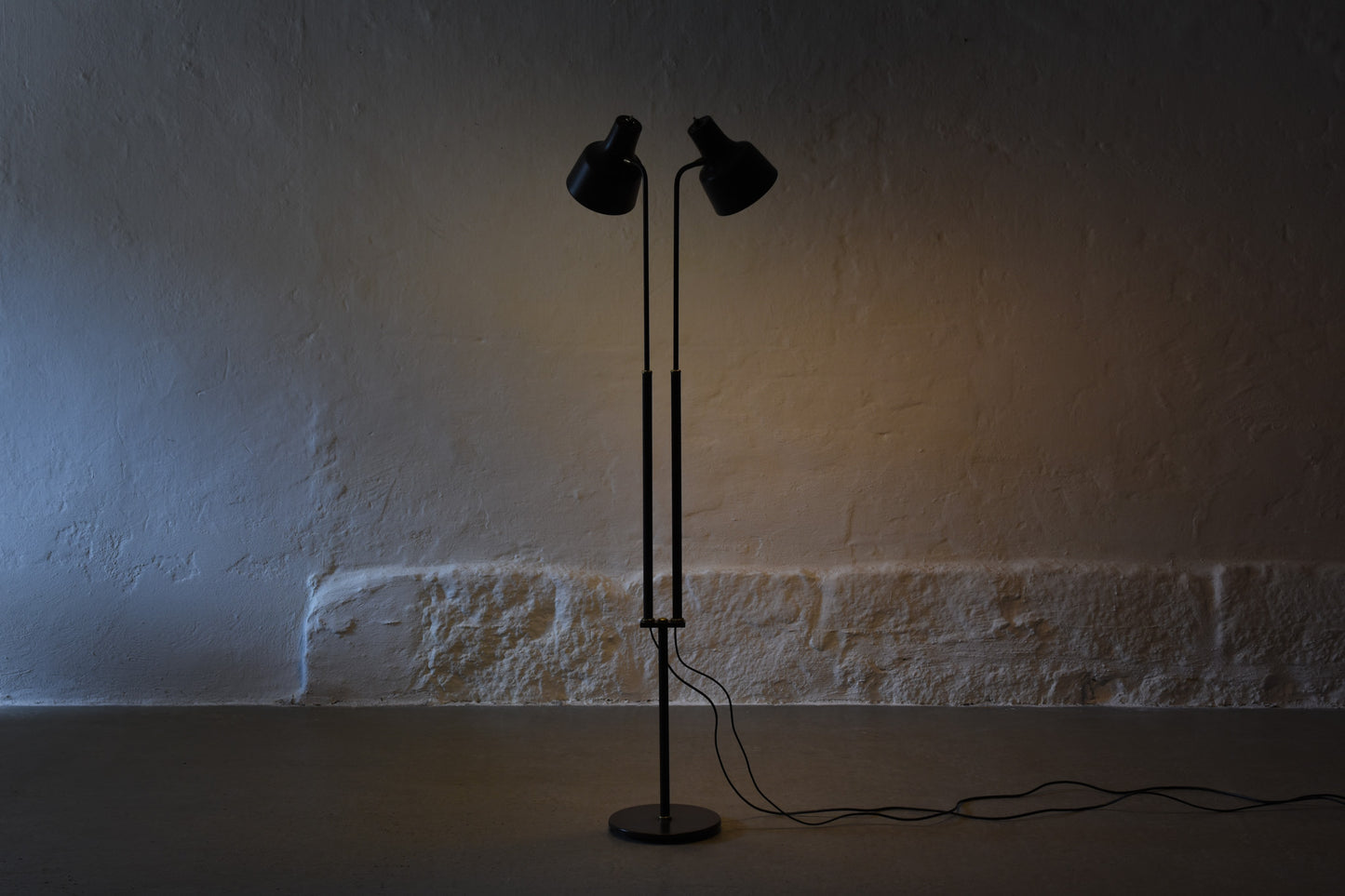 1970s twin-headed floor lamp by Dansa Lamp