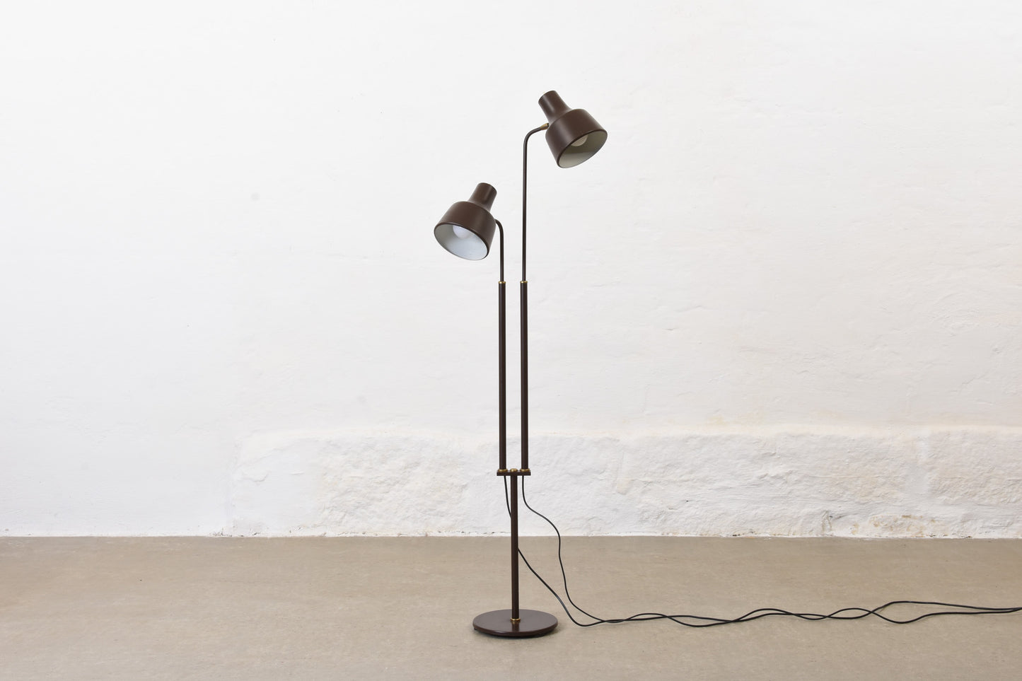 1970s twin-headed floor lamp by Dansa Lamp