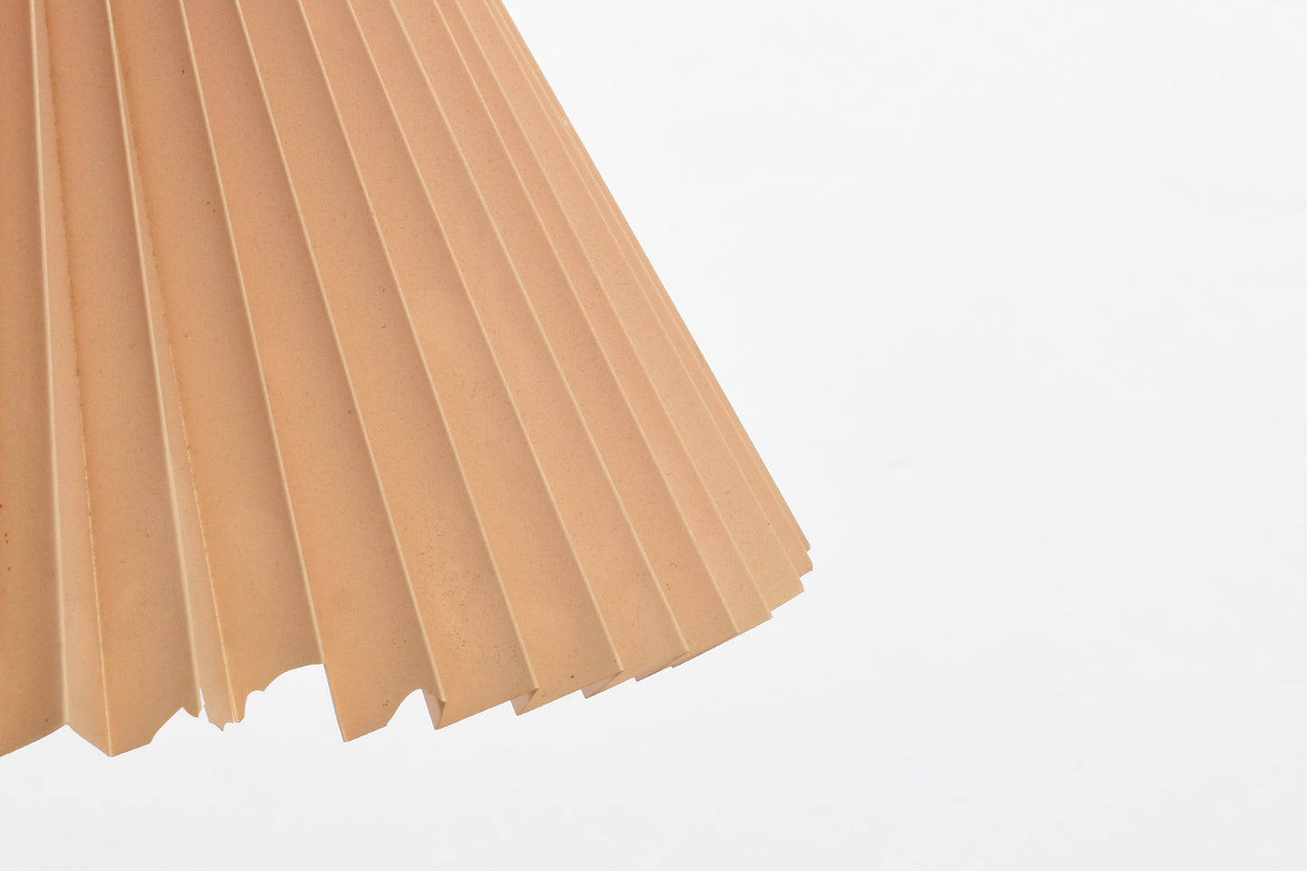 1960s brass floor lamp with pleated shade