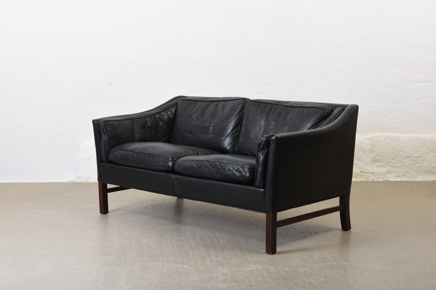 Save £150: 1970s leather two seater by Grandt Design