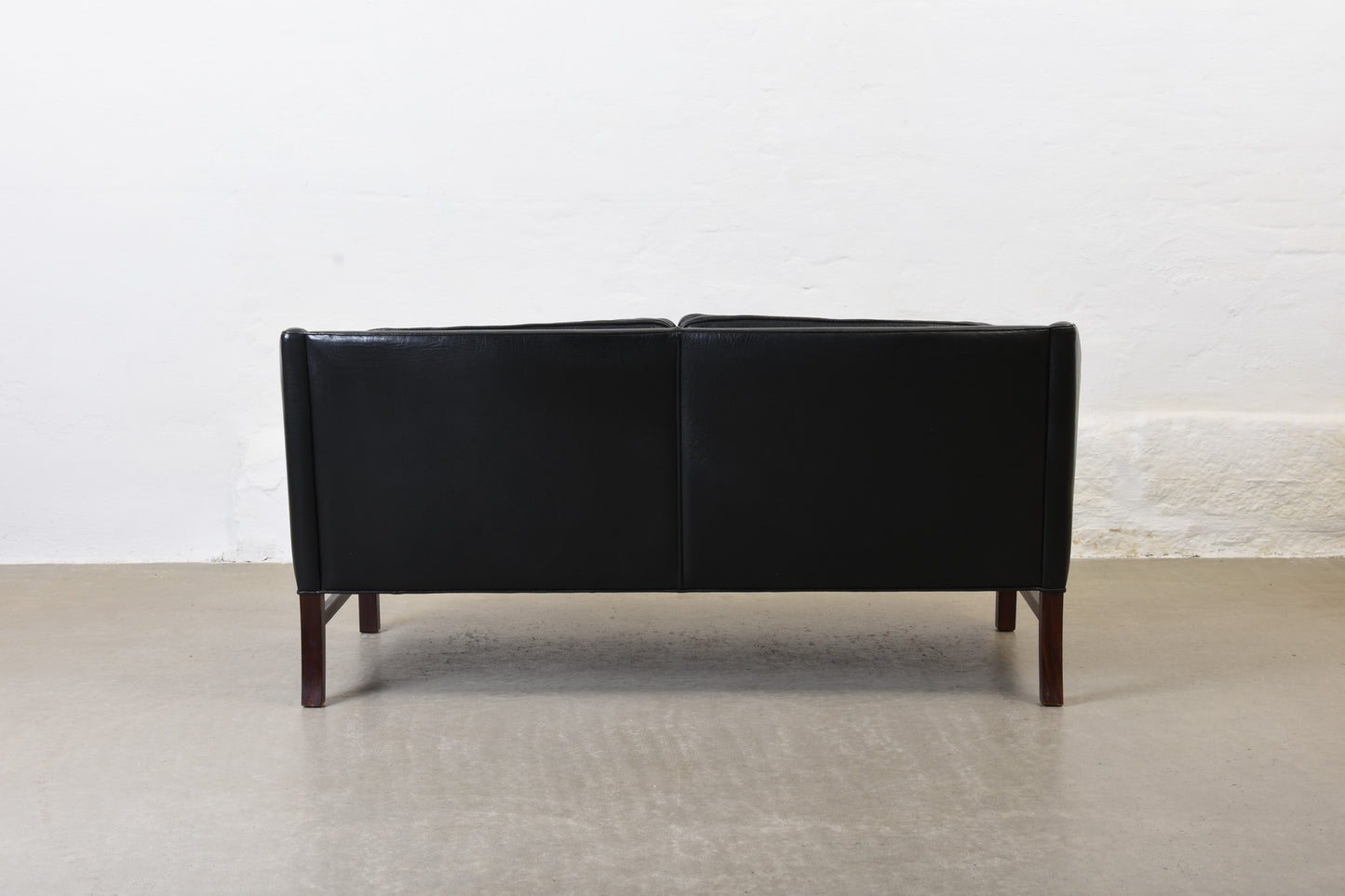 Save £150: 1970s leather two seater by Grandt Design