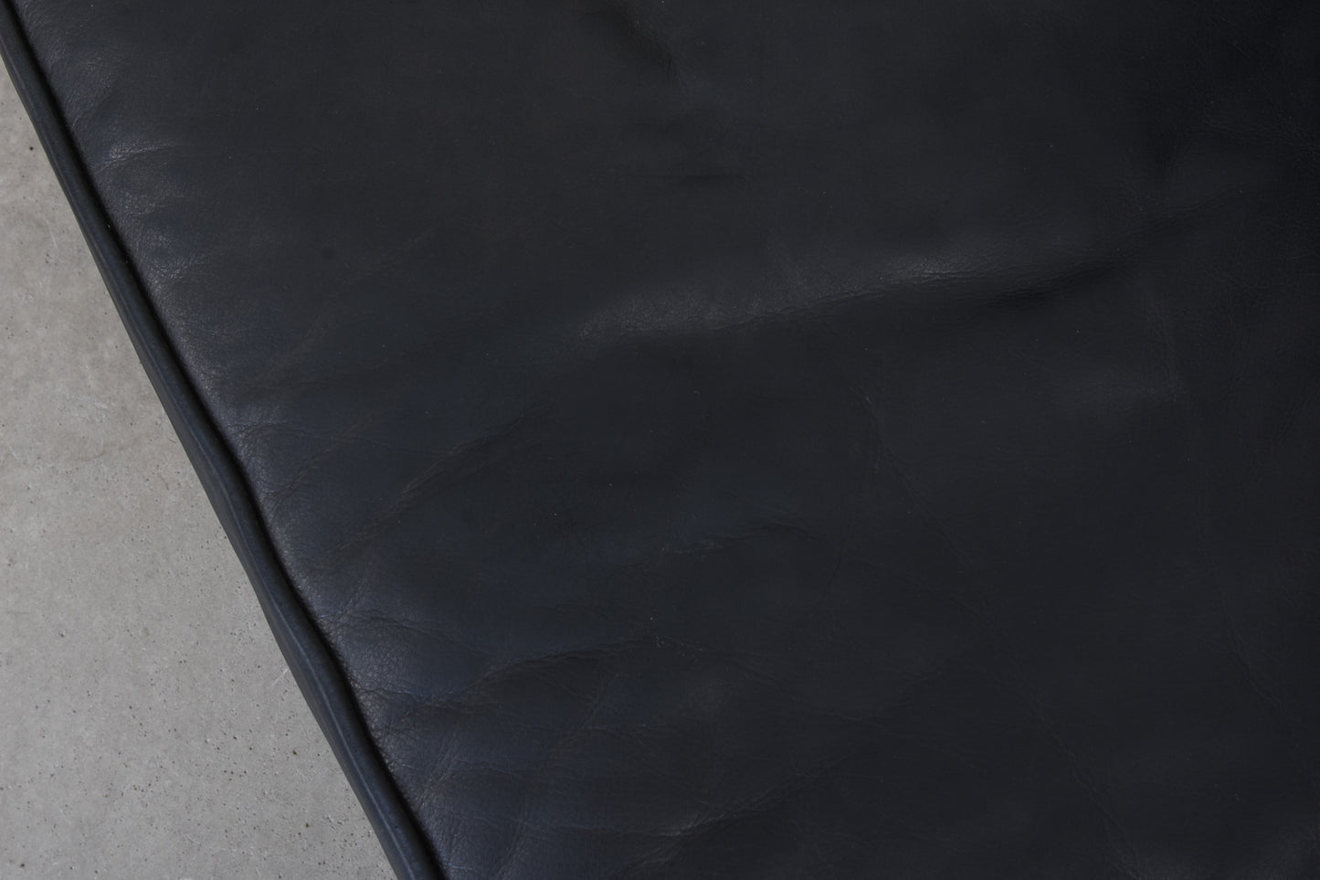 Vintage leather three seater by Mogens Hansen