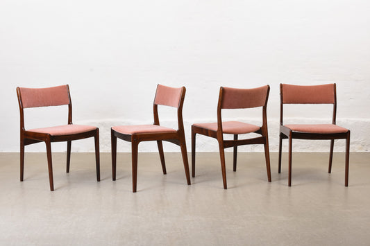 Save £200: Set of four 1960s rosewood dining chairs by Eric Buch